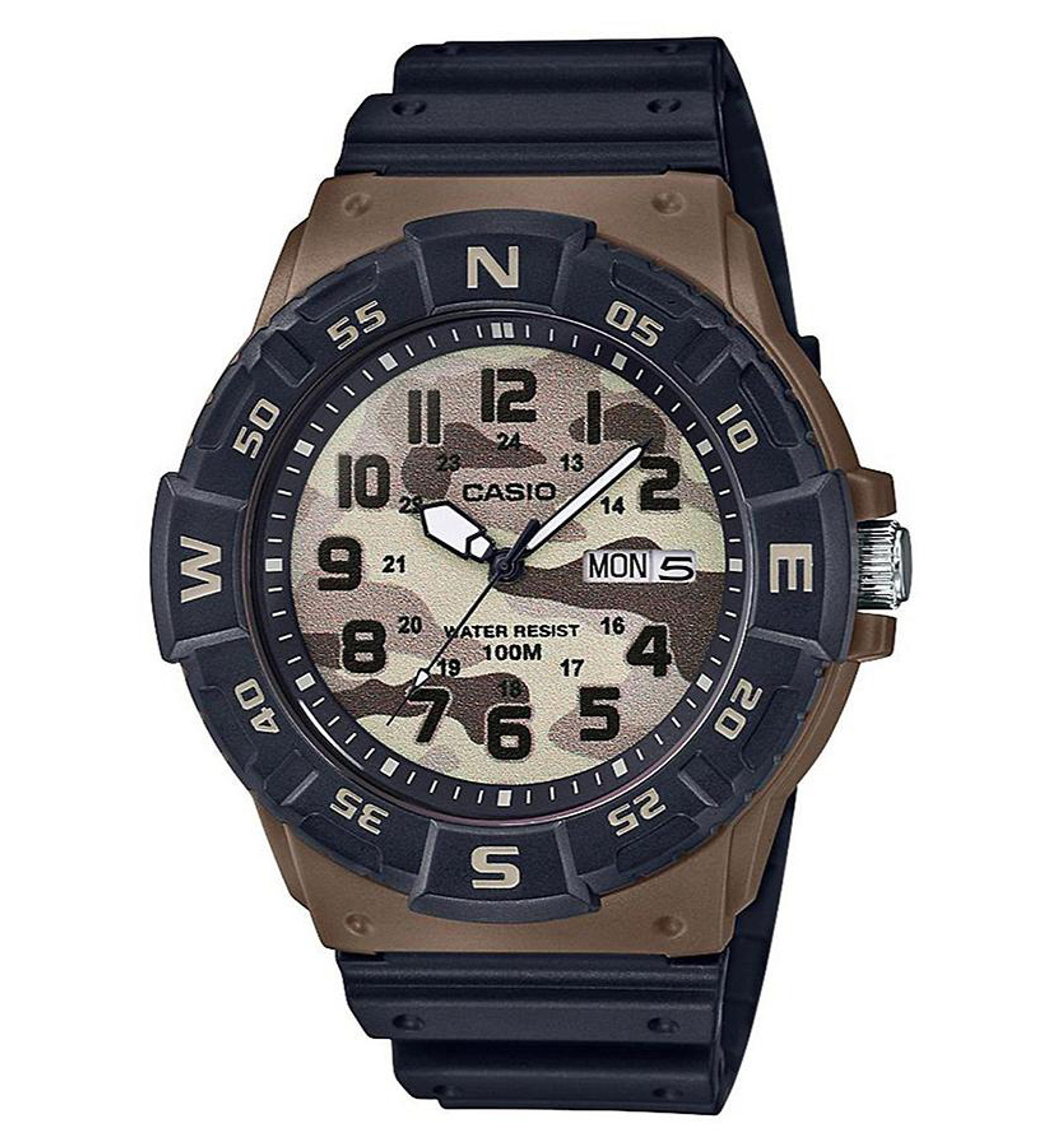 Casio MRW200 Analog Quarts Watch with Rotating Compass Bezel