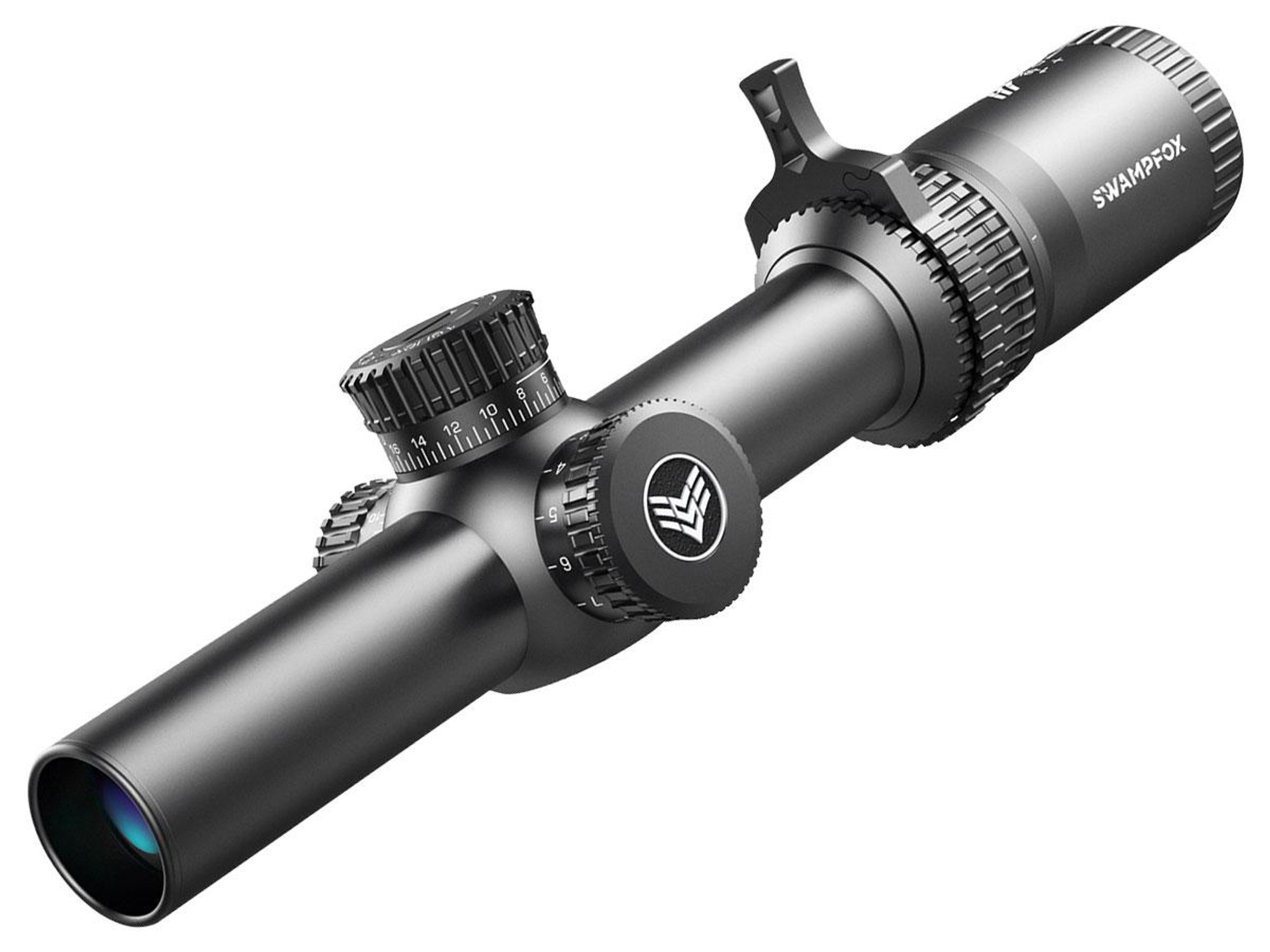 Swampfox Optics Tomahawk Series SFP Illuminated LPVO Scope (1-4X24)