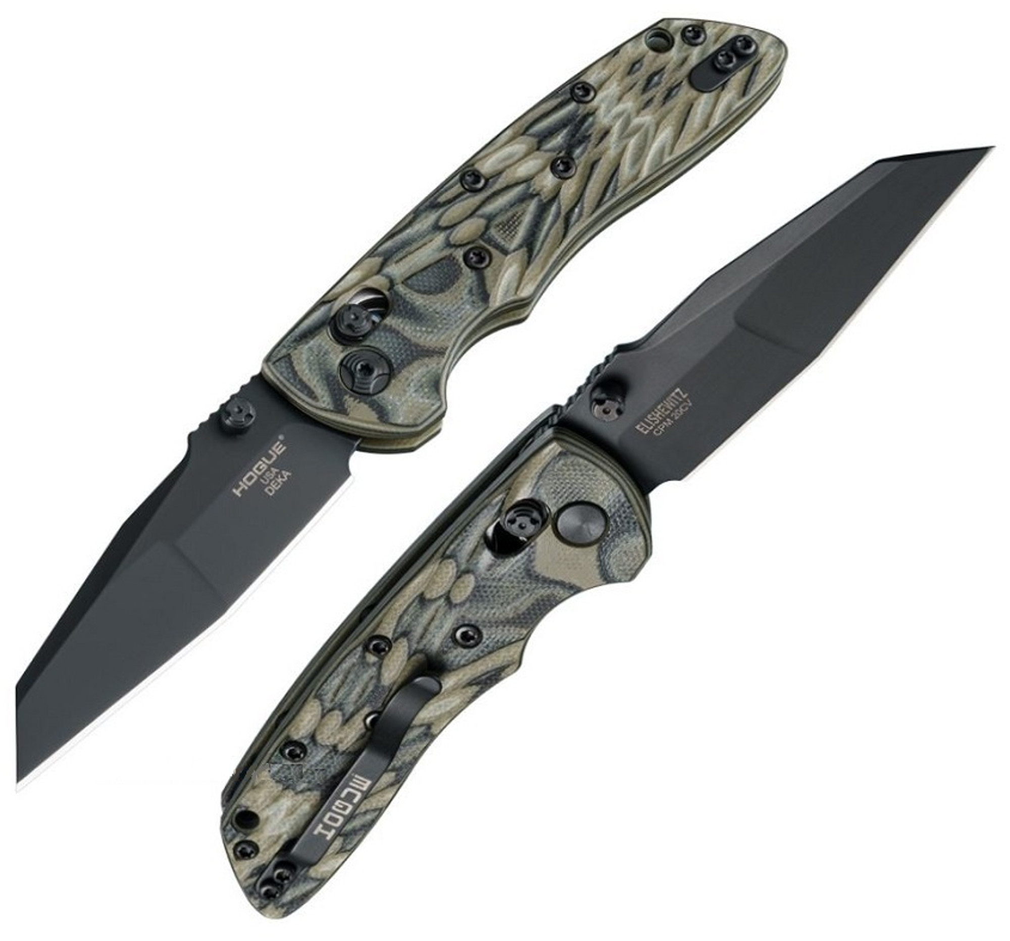 Hogue Deka ABLE Lock 20CV Wharncliffe G-Mascus Green G10