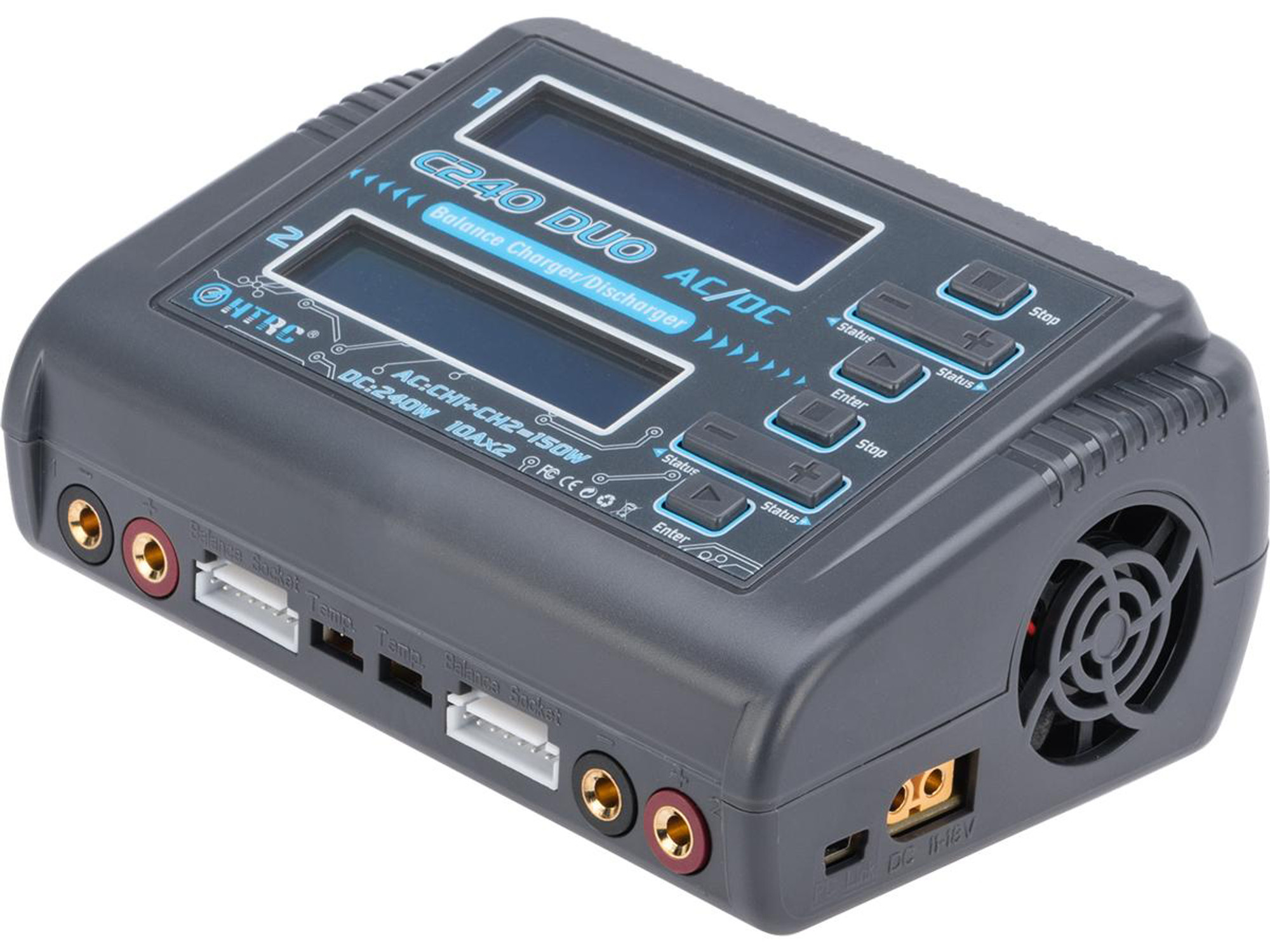 HTRC C240 DUO Dual Channel Multi-Function LiPo / Li-Ion / NiMH Smart Balance Charger