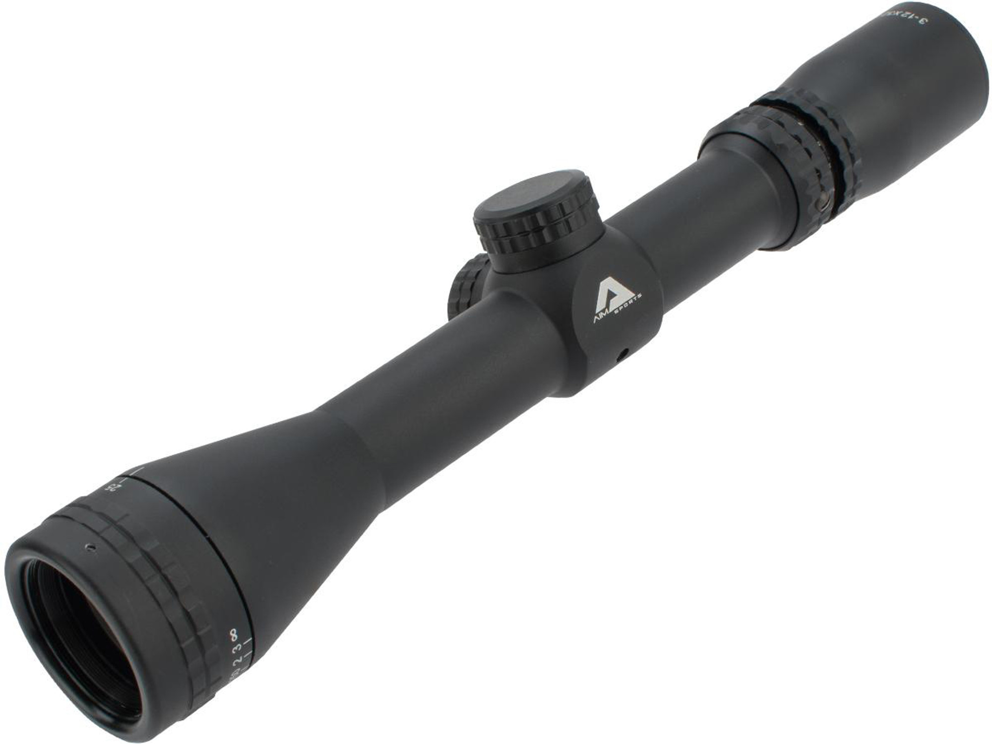 AIM Sports 3-12x32 Scout Scope with Adjustable Objective (Reticle: Mil-dot with BDC)