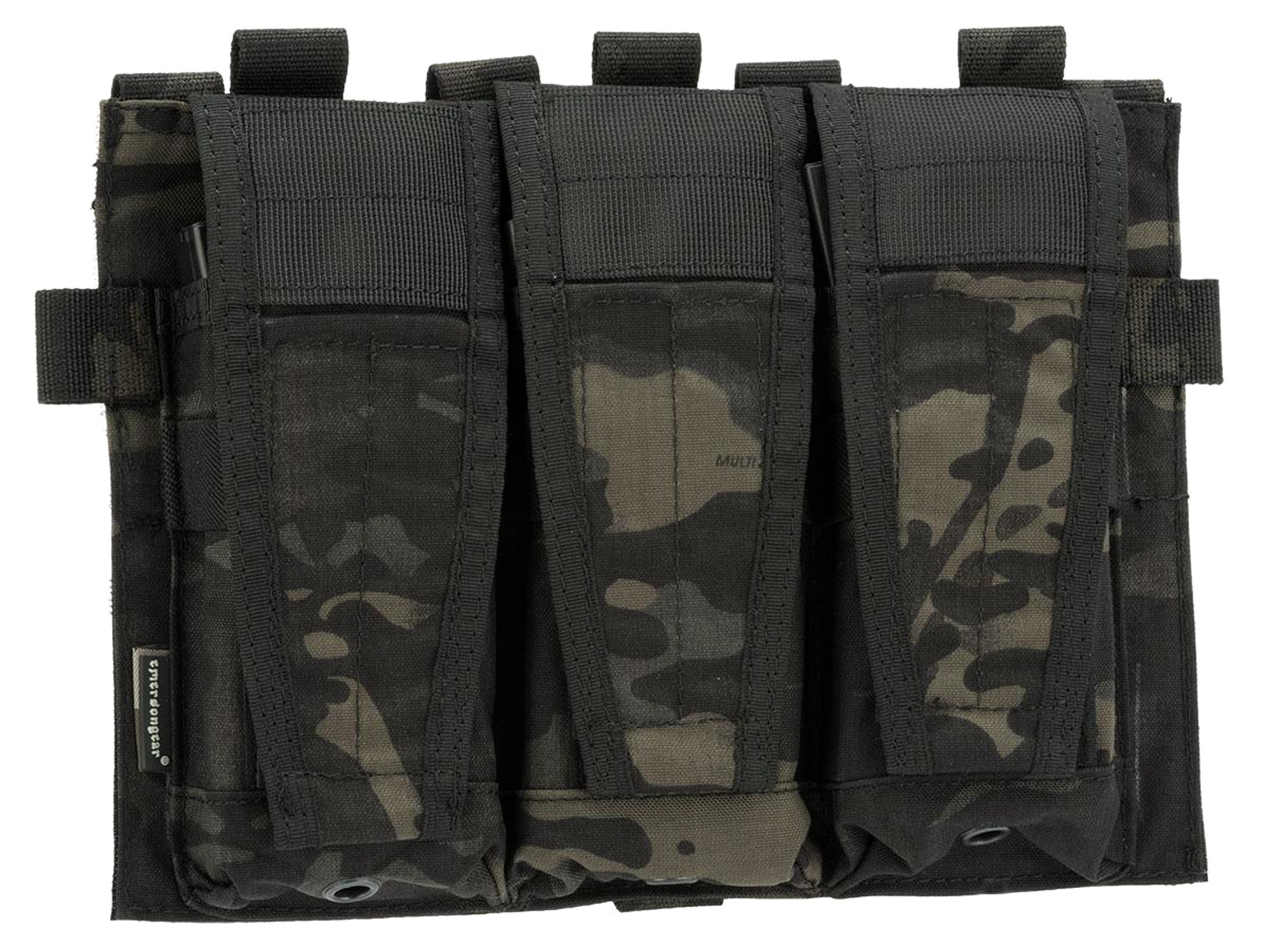 Emerson Adaptive Style Hook and Loop Triple Magazine Pouch (Color: Multicam Black)