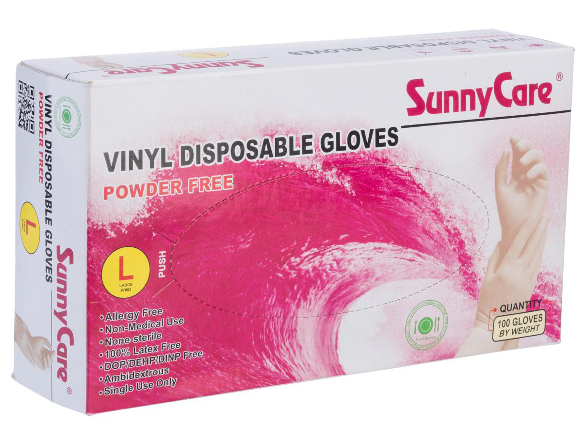 SunnyCare Vinyl Disposable Gloves