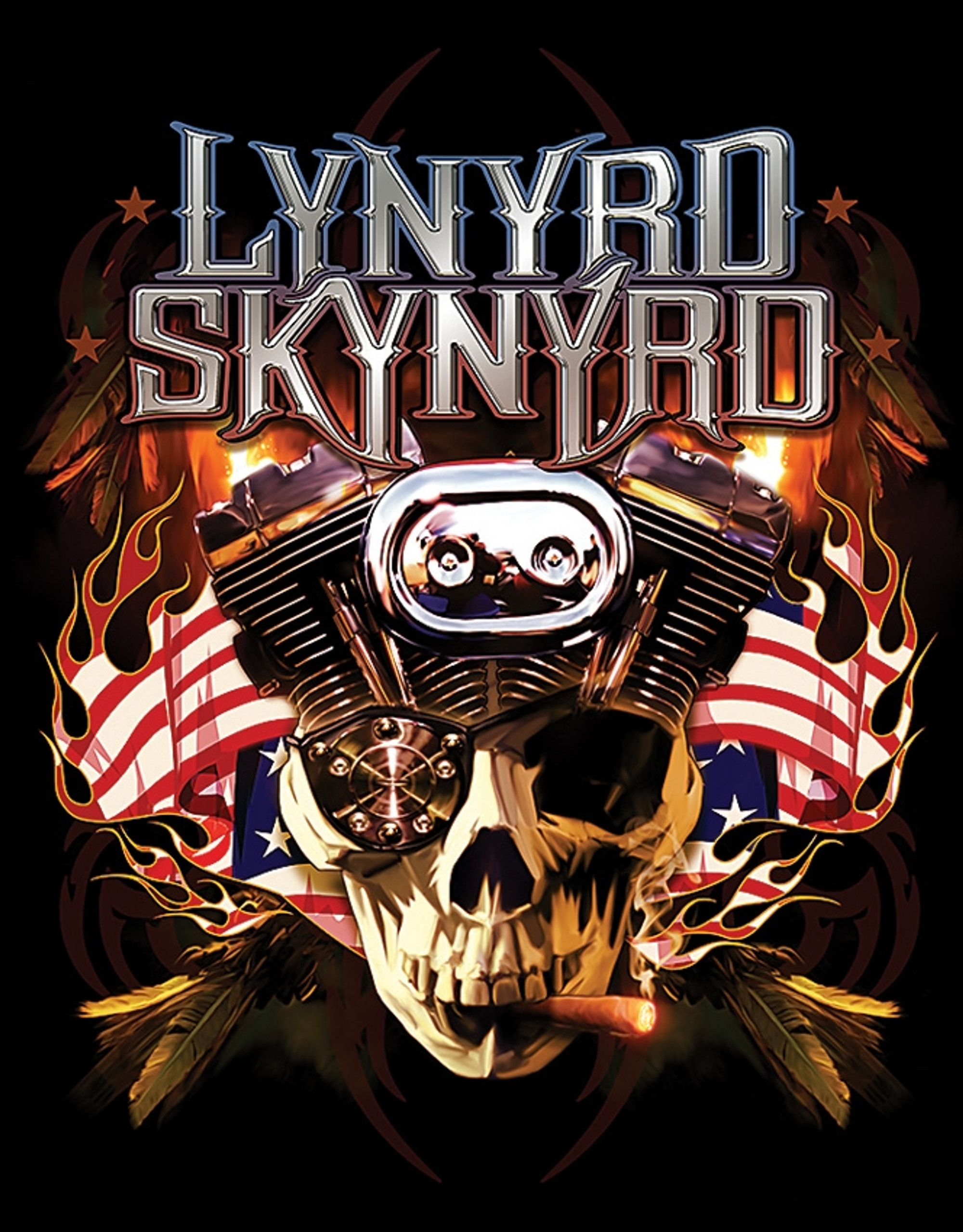 Skynyrd Motor Skull