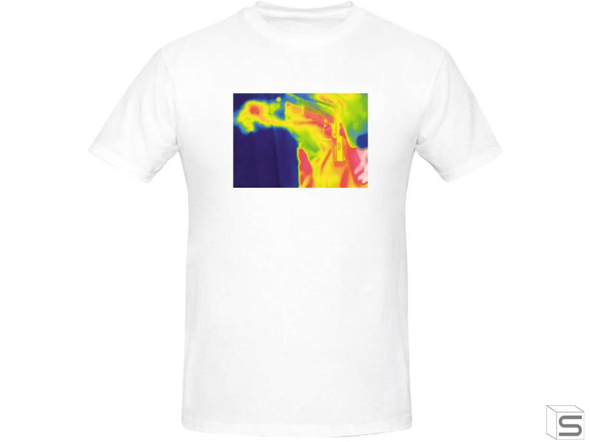 Salient Arms "Thermal Fart" Screen Printed Cotton T-Shirt - White
