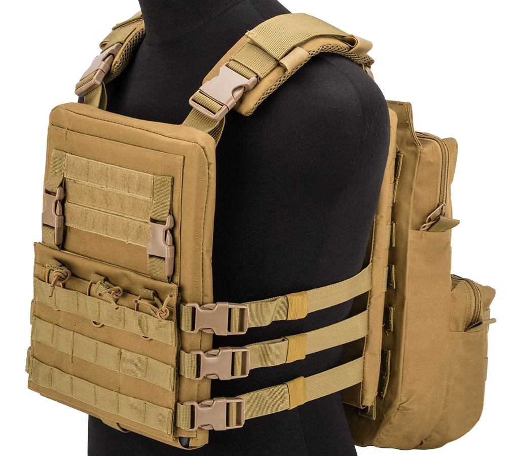 Matrix Adaptive Plate Carrier Vest w/ QD Assault Panel & Pack - Hero ...