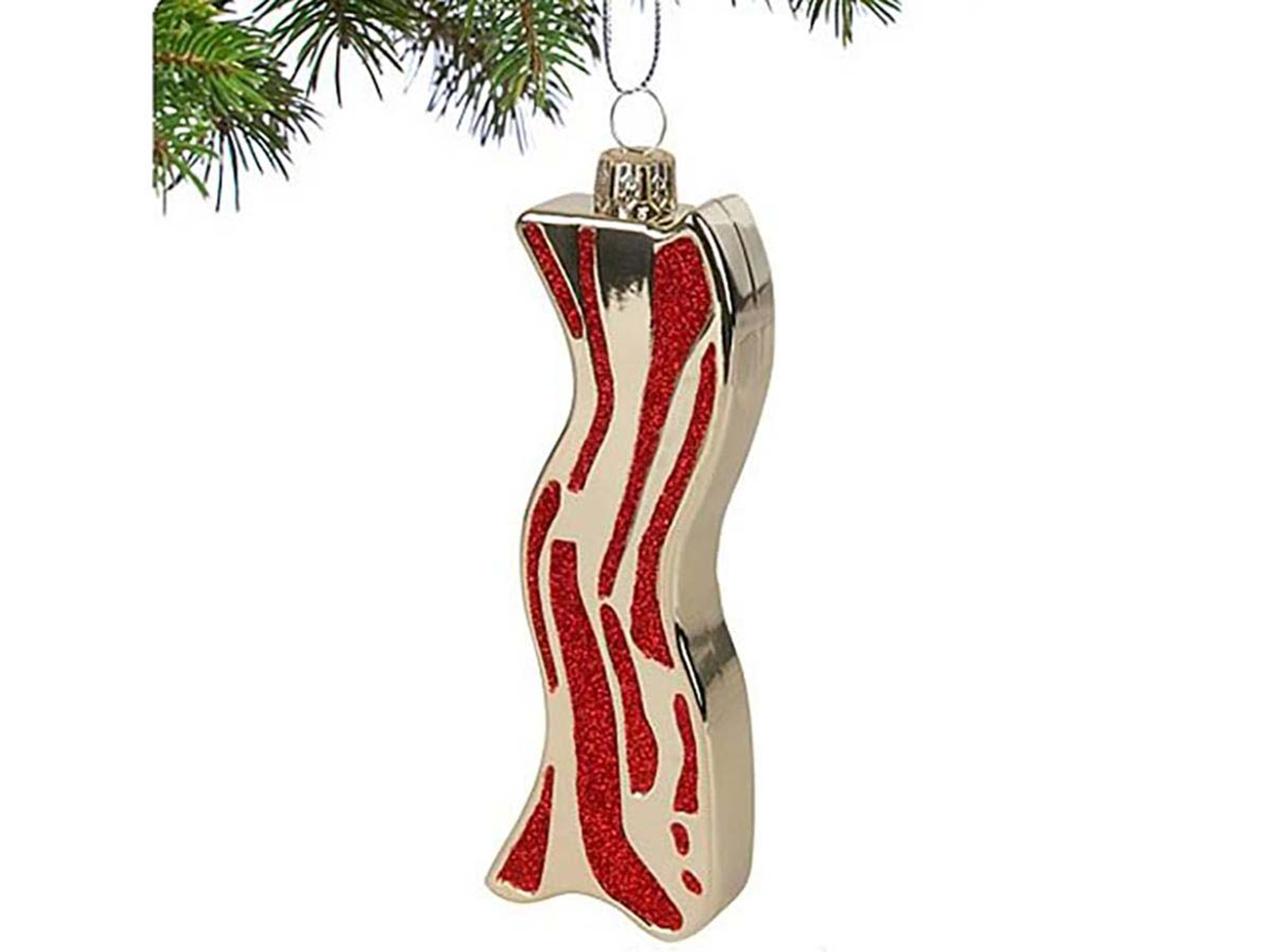 Archie McPhee Sparkling Bacon Ornament