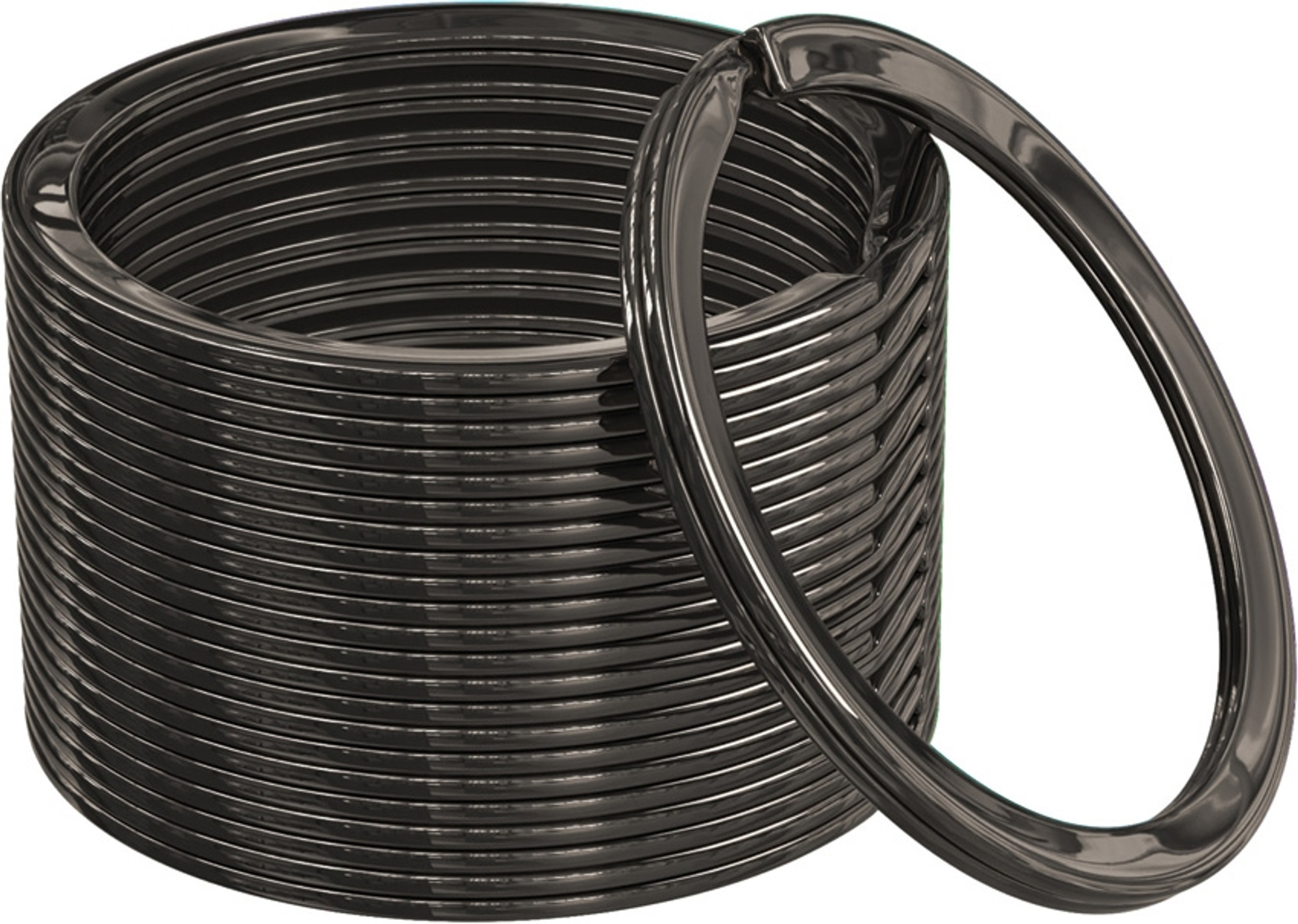 Split Key Rings Gunmetal