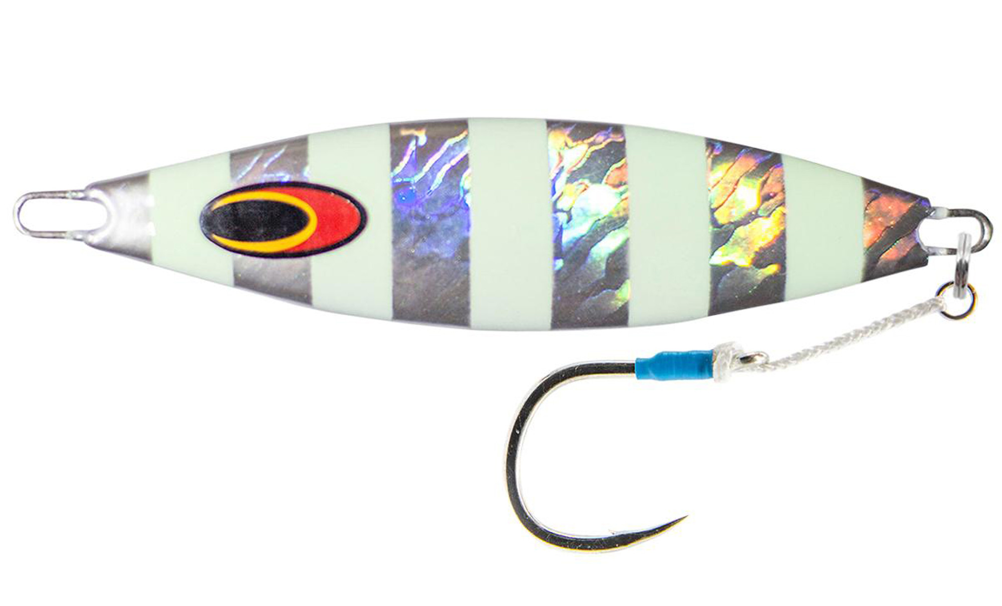 Nomad Design "The Buffalo" Slow Pitch Fishing Jig (Color: Silver Glow Stripe)
