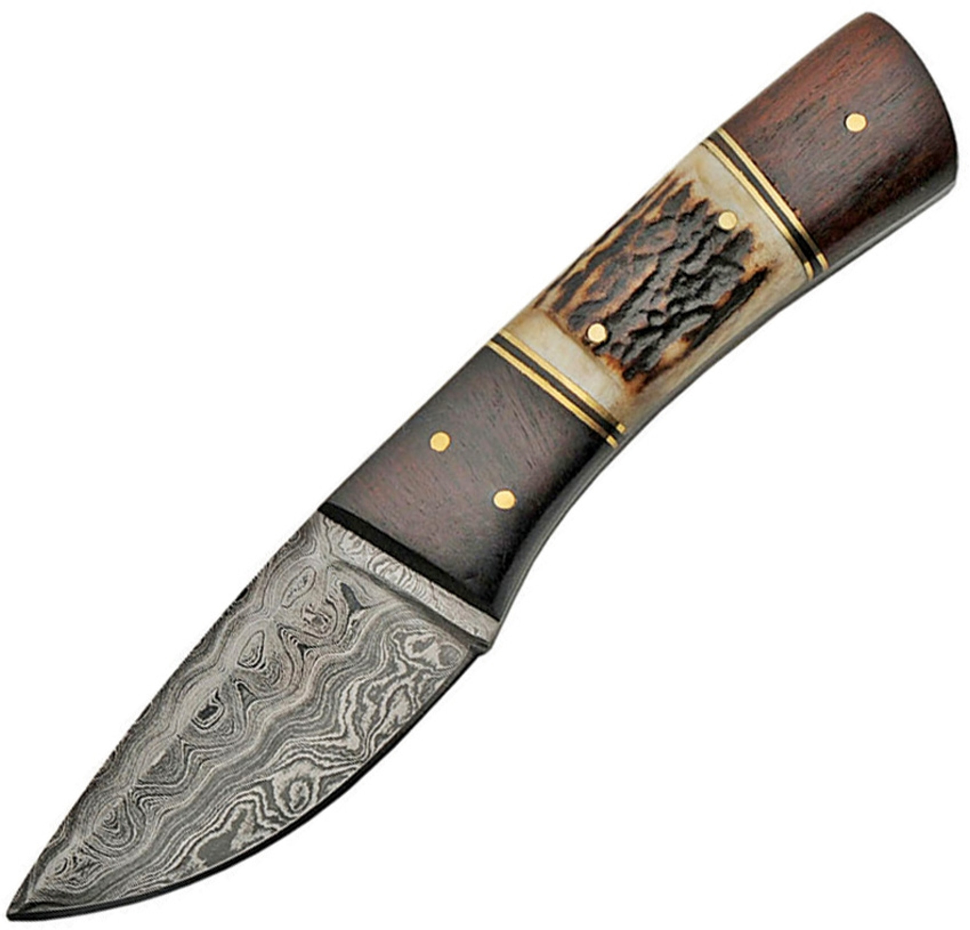Fixed Blade Stag and Wood