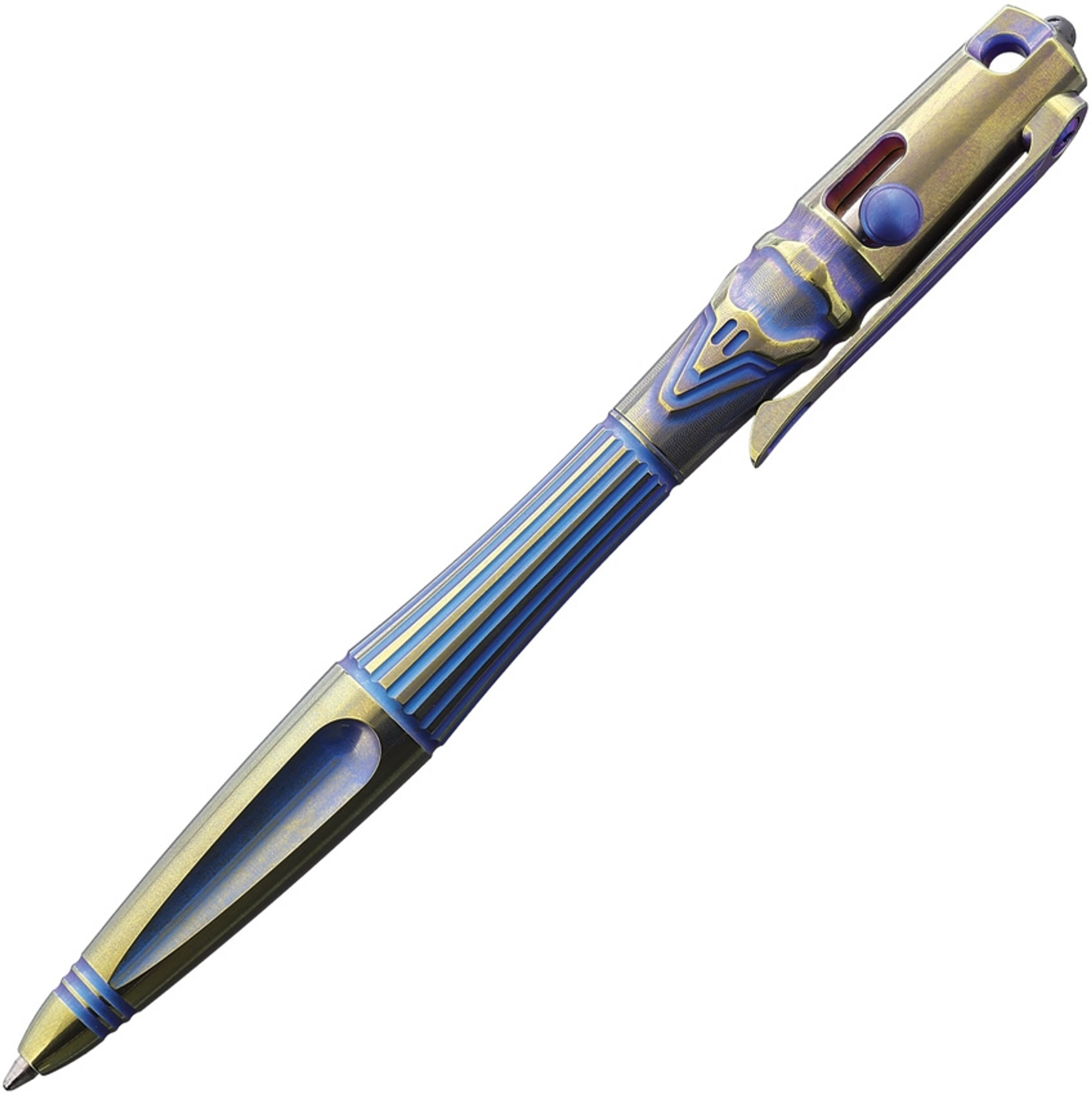 Titanium Pen Gold and Blue