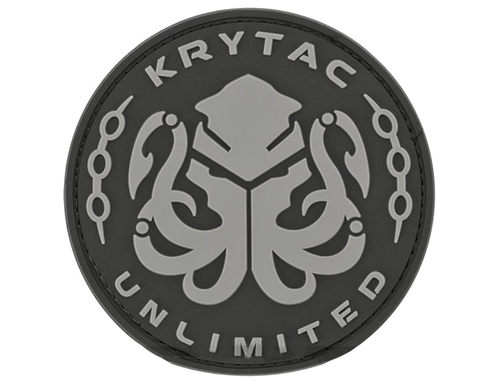 Krytac PVC Hook and Loop Morale Patch - Black