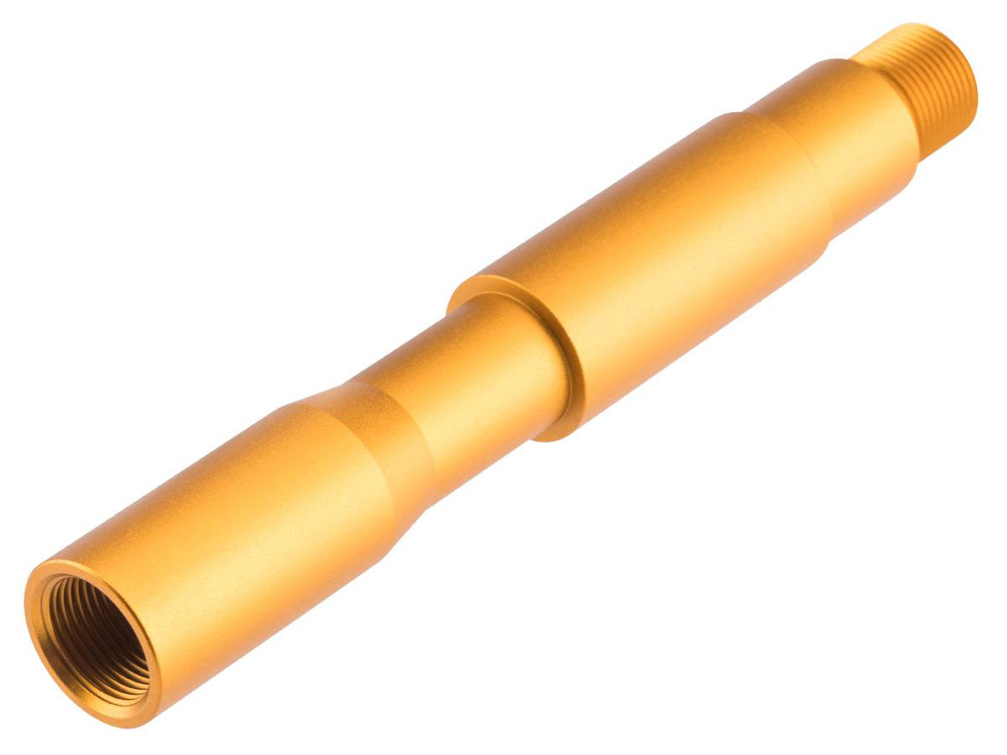 Slong Airsoft M4 Barrel Extension for 14mm Negative Threaded Barrels (Color: Gold)