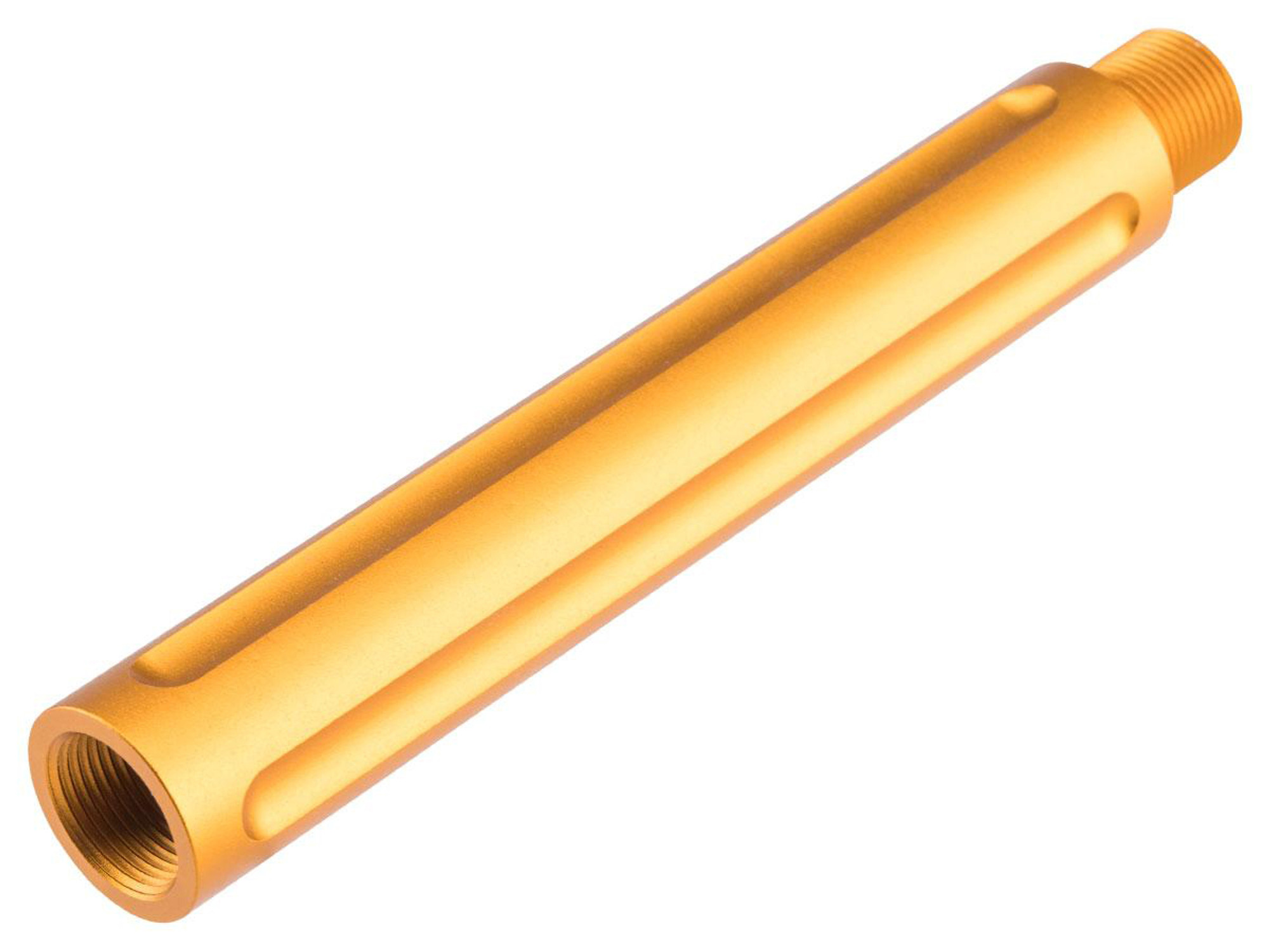 Slong Airsoft 14mm Negative Outer Barrel Extension (Size: 117mm / Gold)