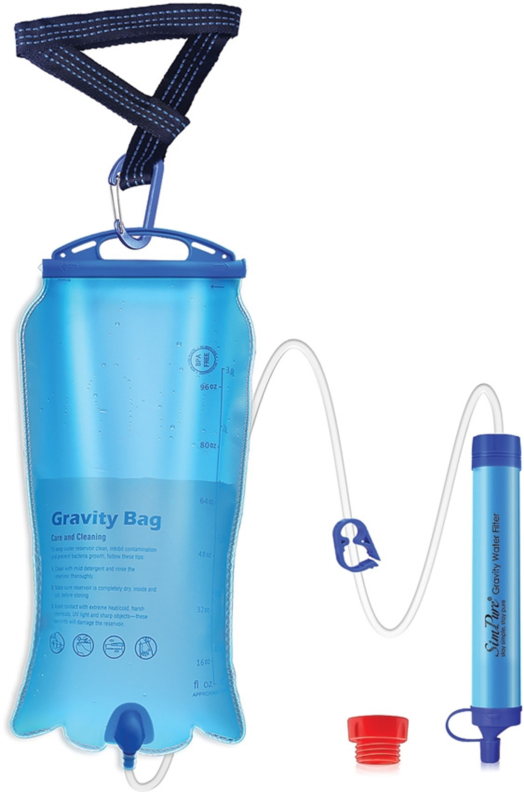 Gravity Water Filter Bag 3L