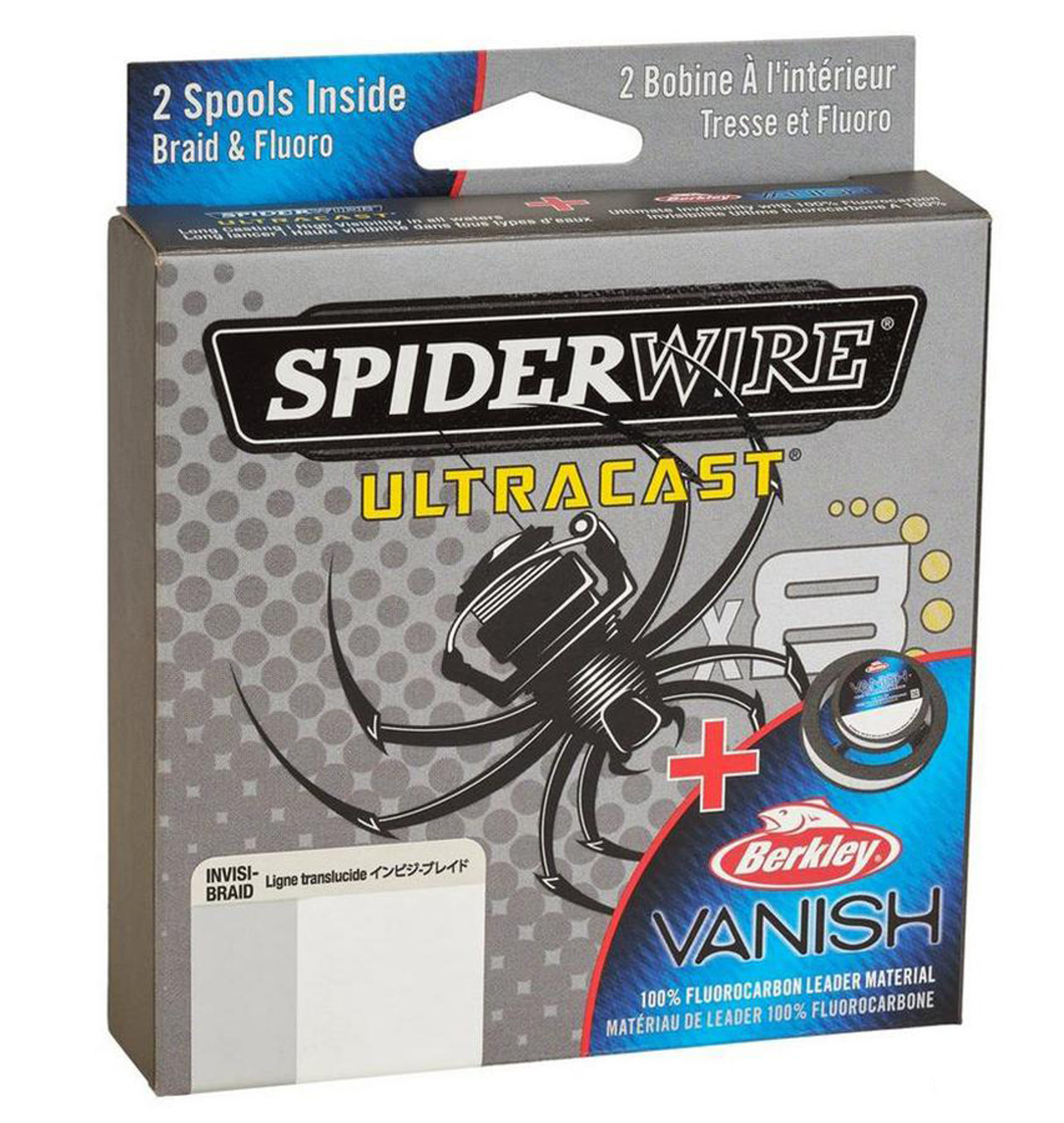SpiderWire UltraCast Vanish Dual Spool Fluorocarbon Leader
