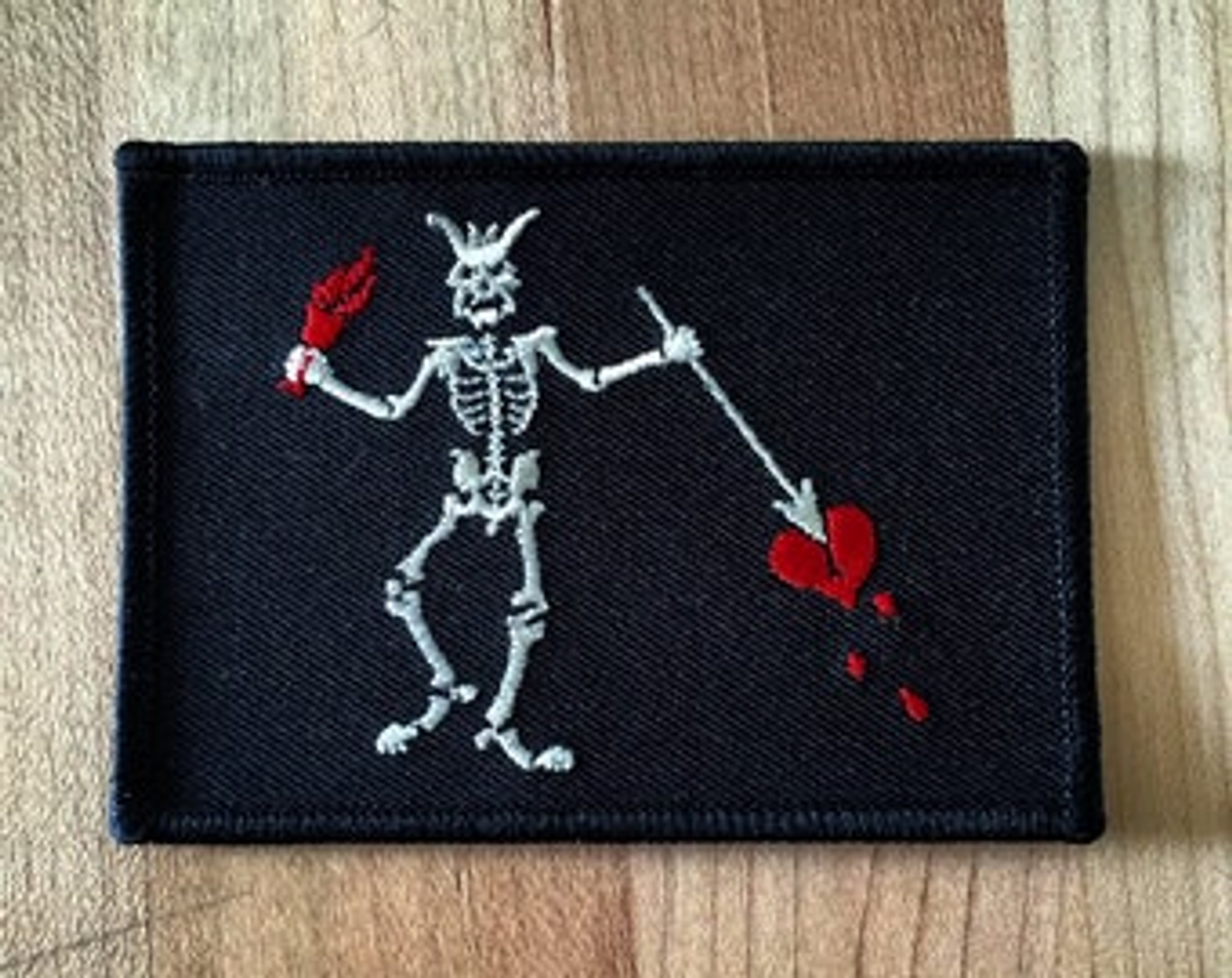 Blackbeard Pirate Flag Morale Patch 