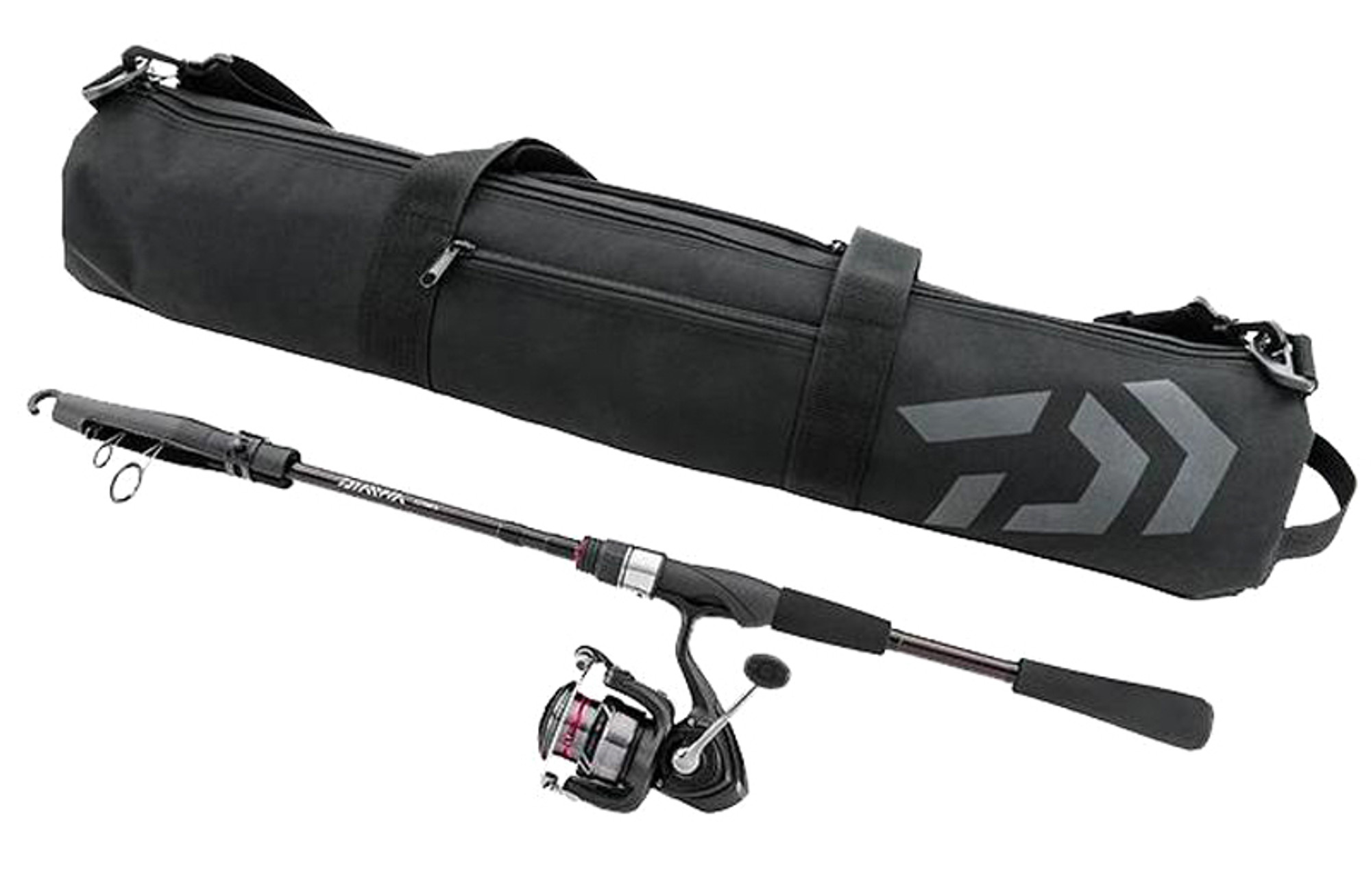 Daiwa Travel Compact Spinning Rod & Reel Combo (Model: DTC25BI72TMFSE)