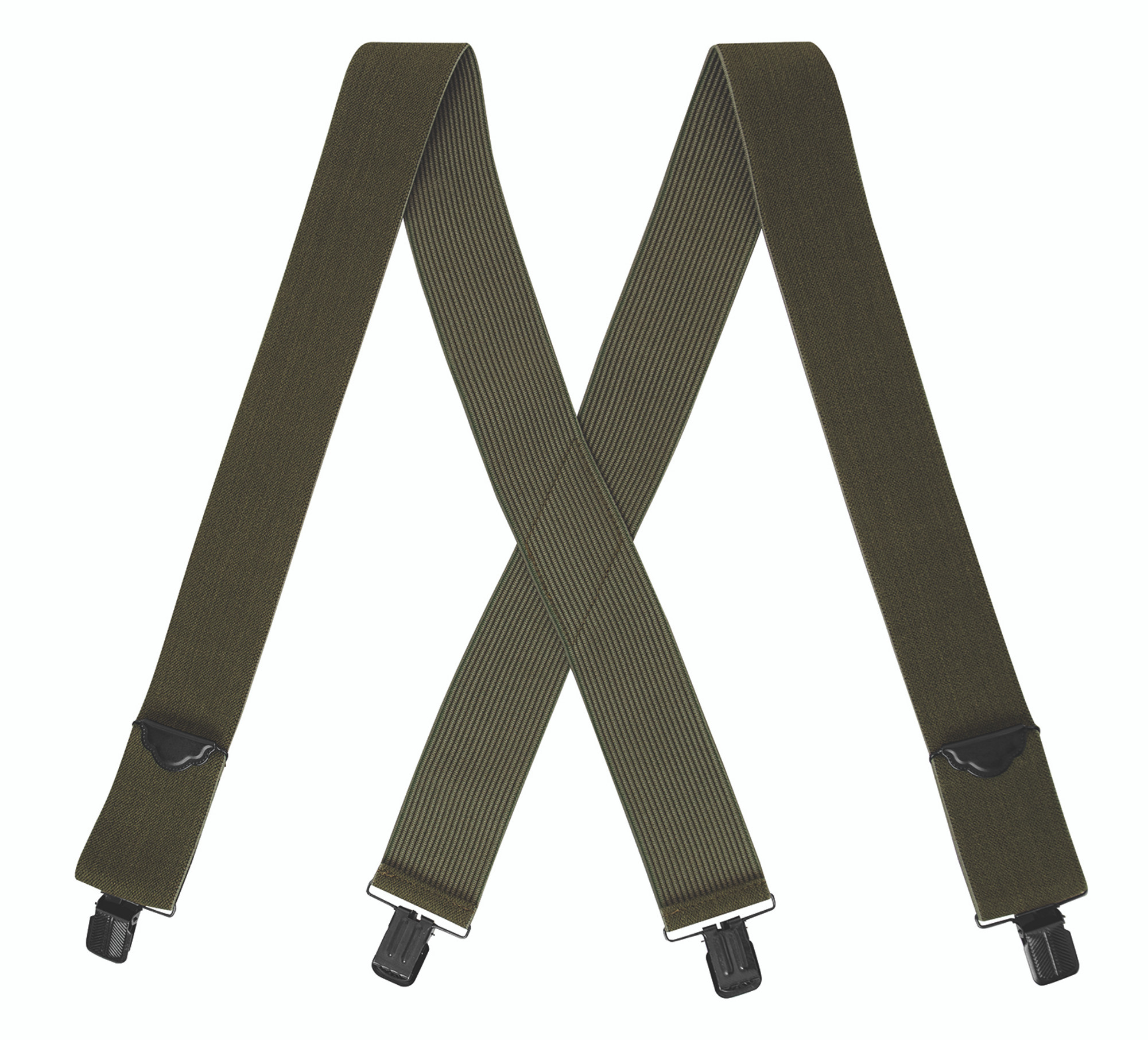 Rothco Adjustable Elastic X-Back Pant Suspenders - Olive Drab