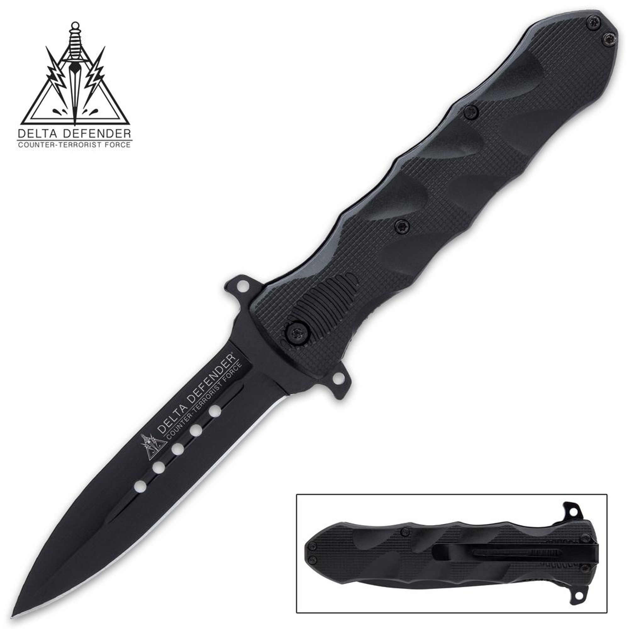 Delta Defender Dive Knife With Belt And