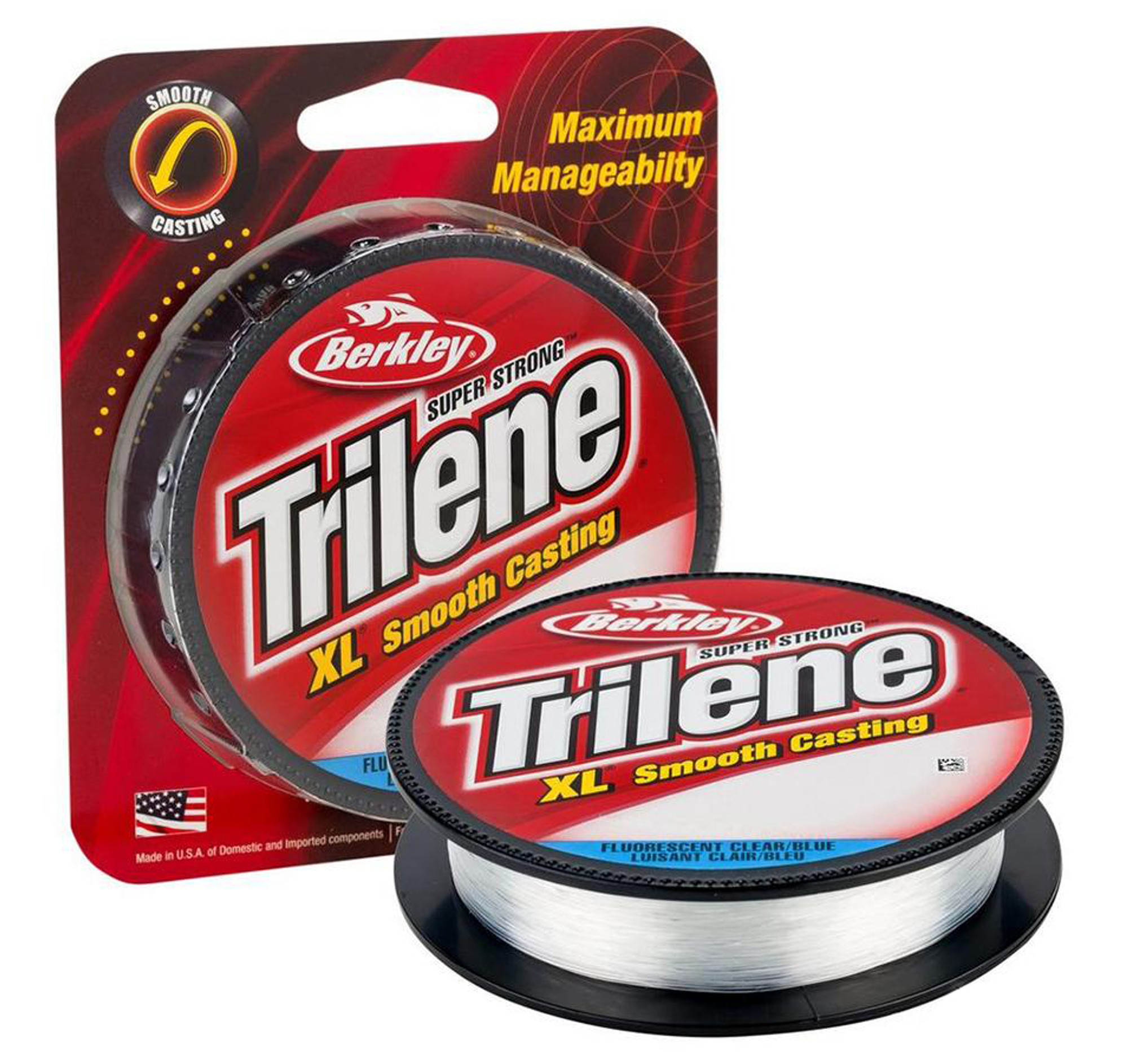 Berkley Fishing Trilene XL Monofilament Fishing Line (Color: Fluorescent Clear Blue / 4lbs / 330yds)