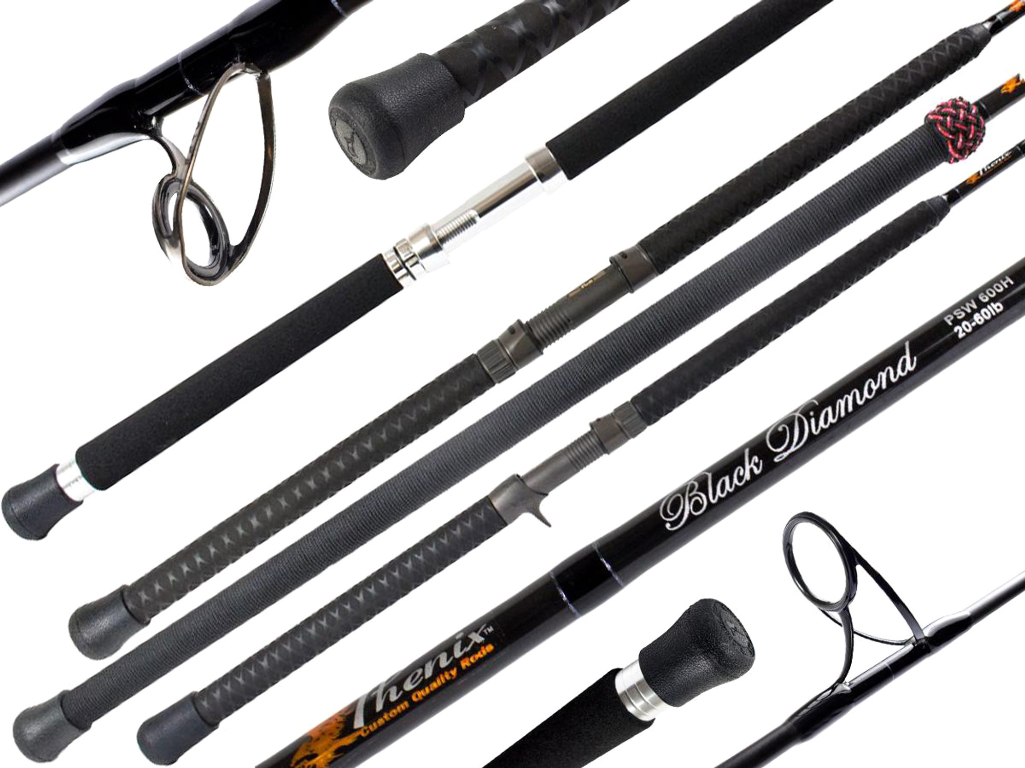 Phenix Black Diamond Casting Offshore Conventional Fishing Rod (Model: PSW809H-Deck Hand)