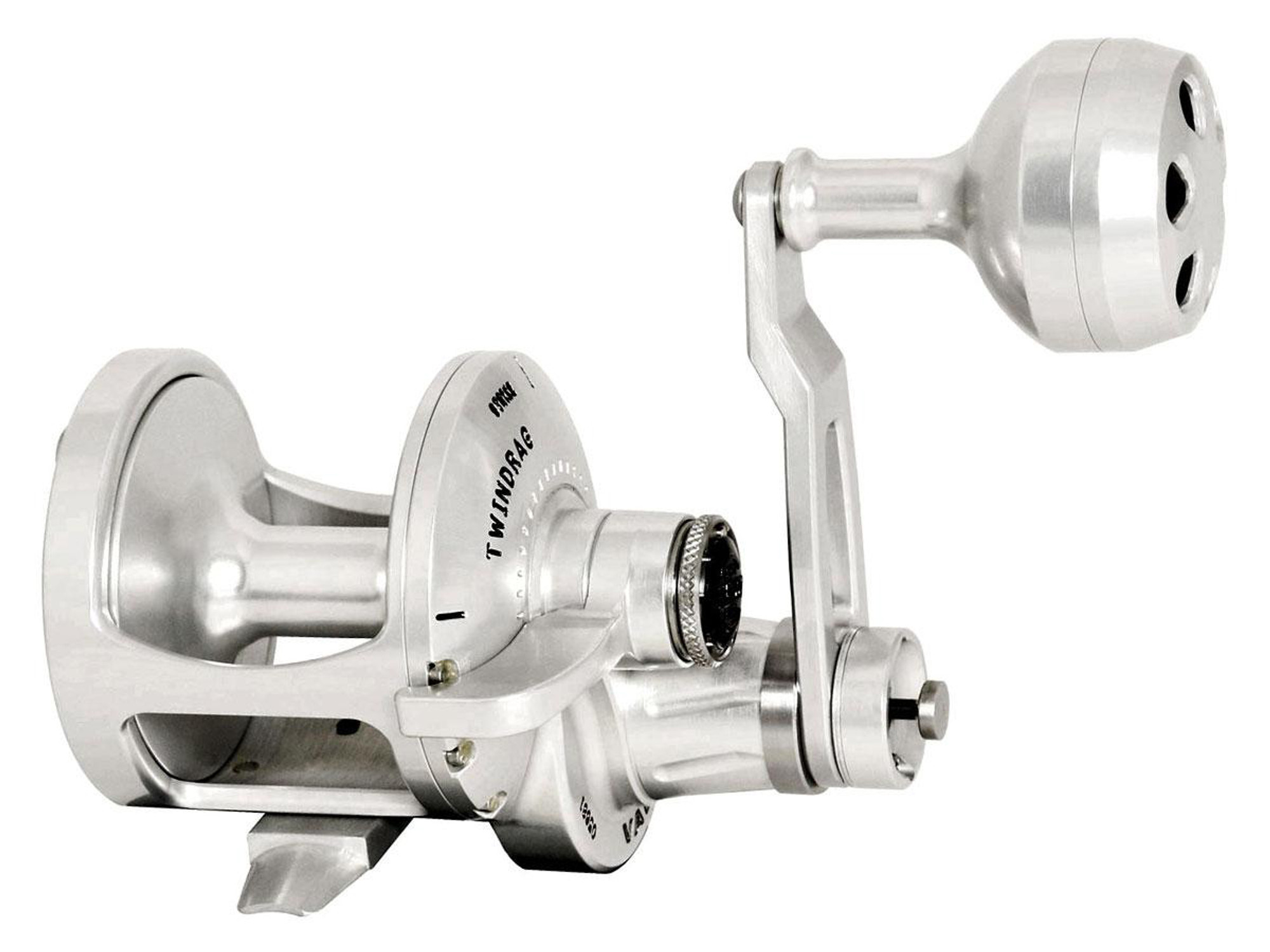 Accurate Fishing "Valiant" Series Two-Speed Fishing Reel (Size: 300 / Lefty / Silver)