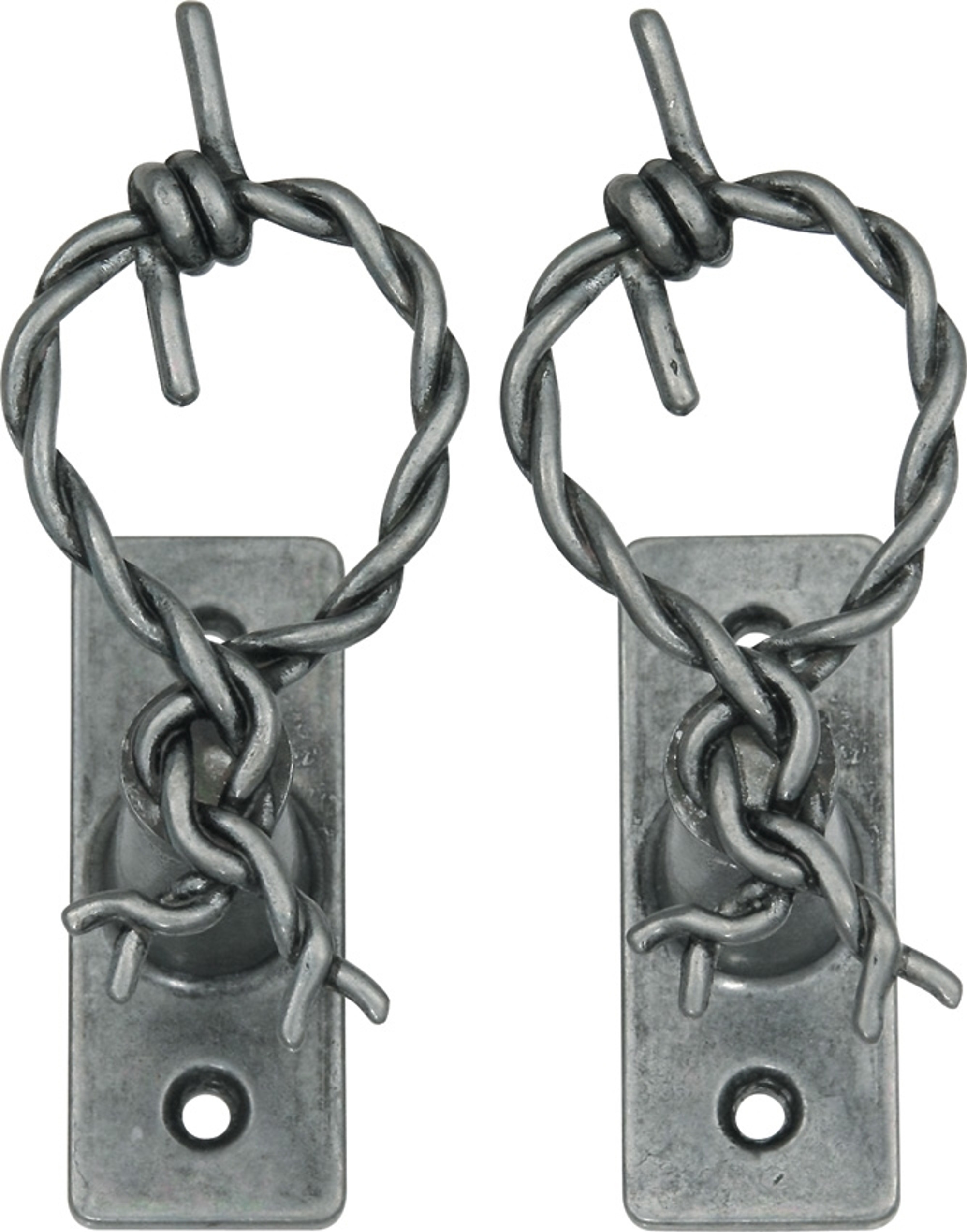 Barbed Wire Hanger Pair