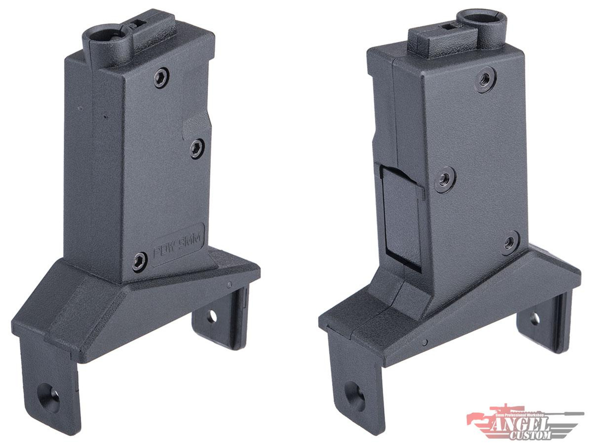 Angel Custom Magazine Adapter for Firestorm / Thunderstorm Airsoft AEG Drum Magazines (Version: MP5 / Black)