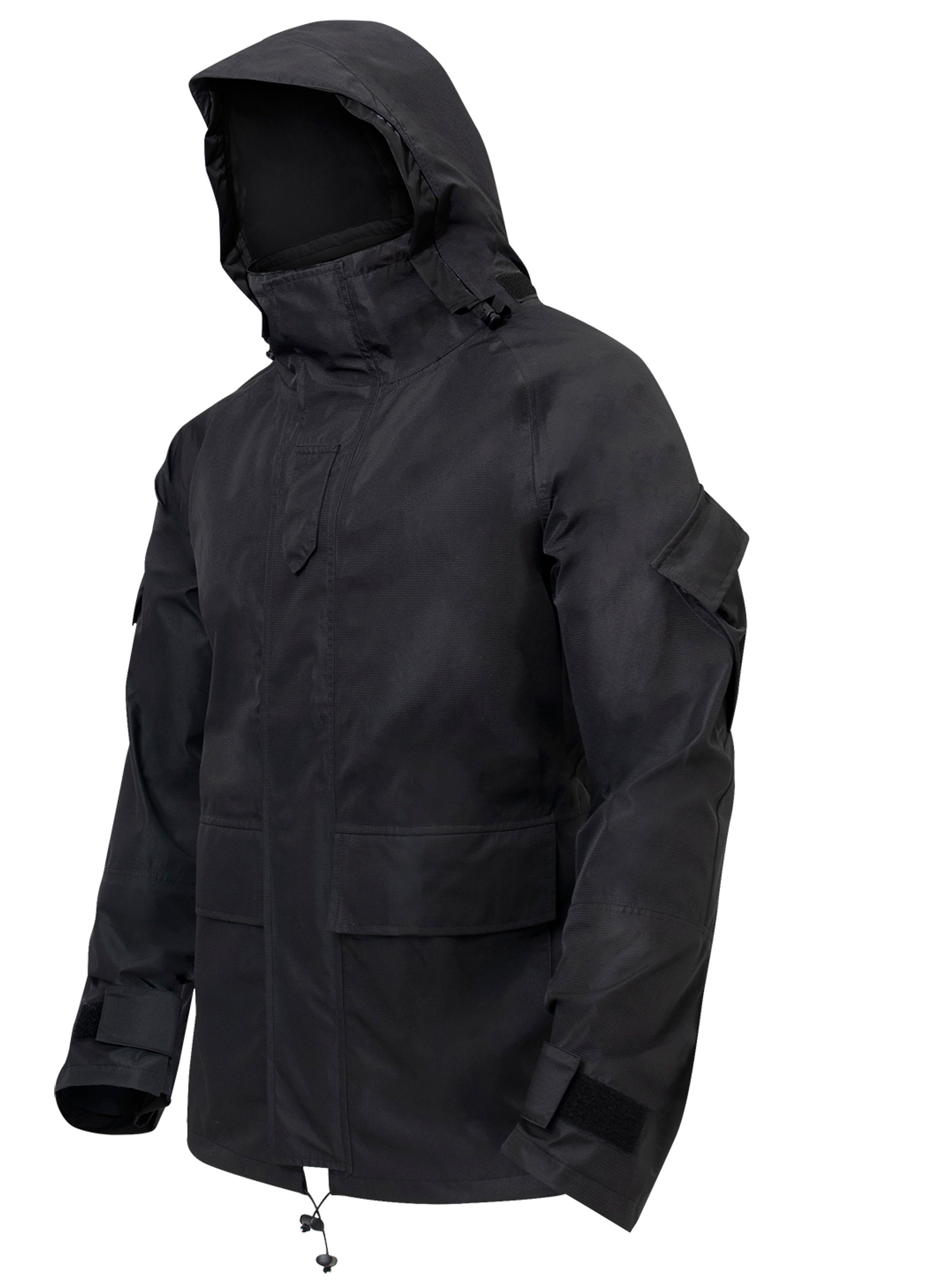 Rothco Tactical Hard Shell Waterproof Jacket - Black - Hero Outdoors