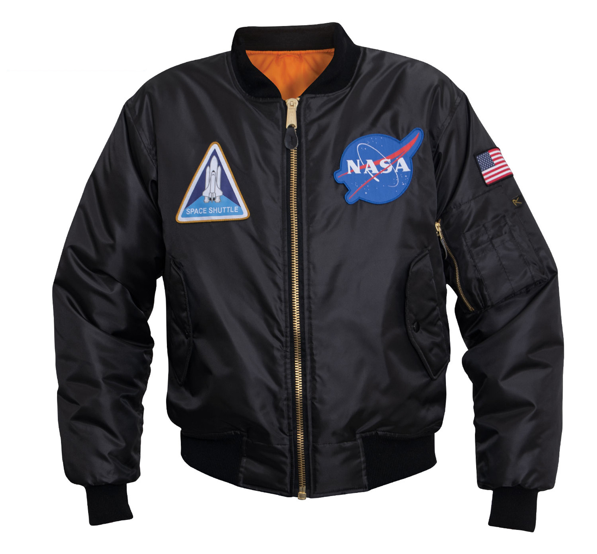 Rothco NASA MA-1 Flight Jacket - Black