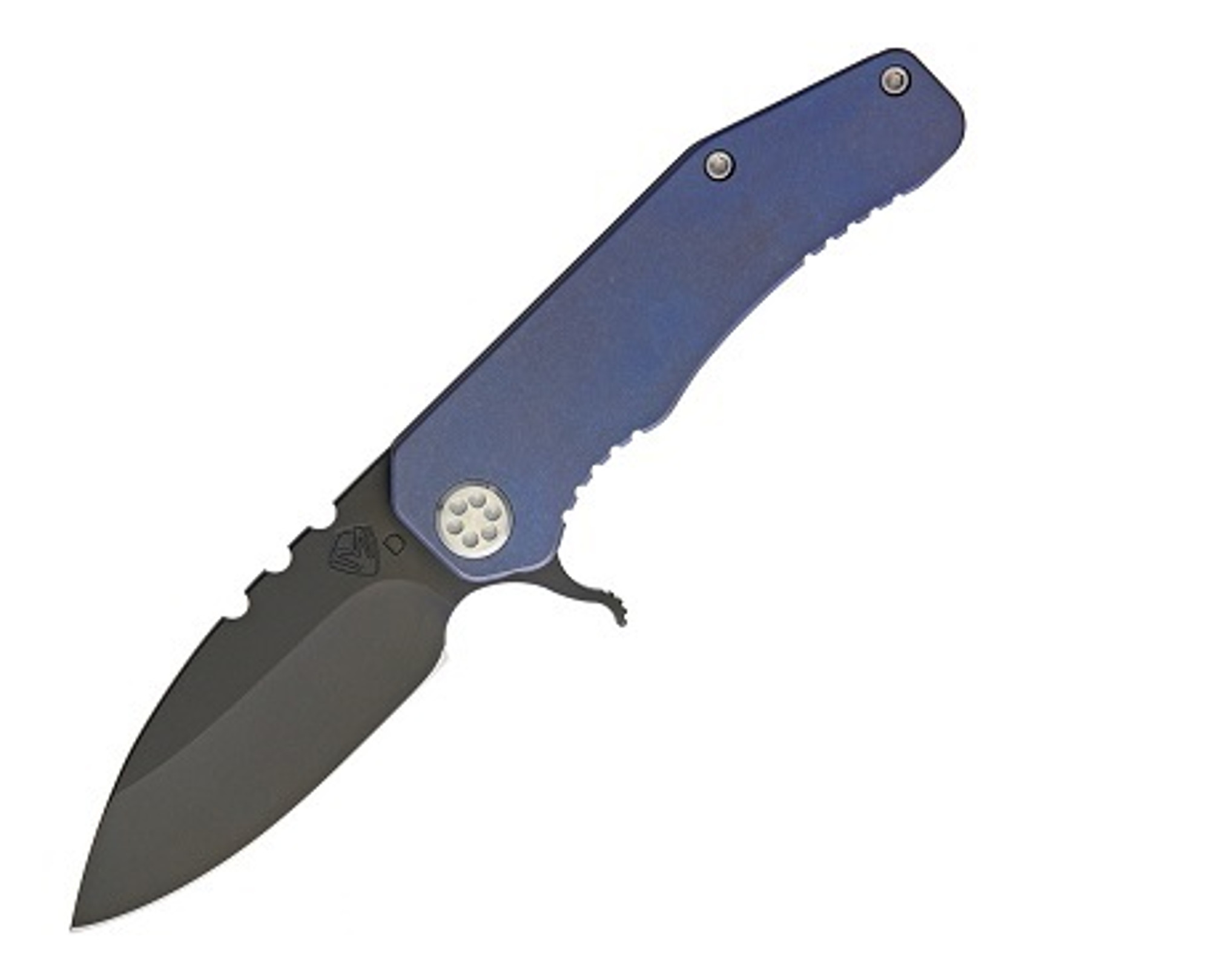 Medford Deployment 187 Flipper D2 Black PVD Titanium Blue Ano