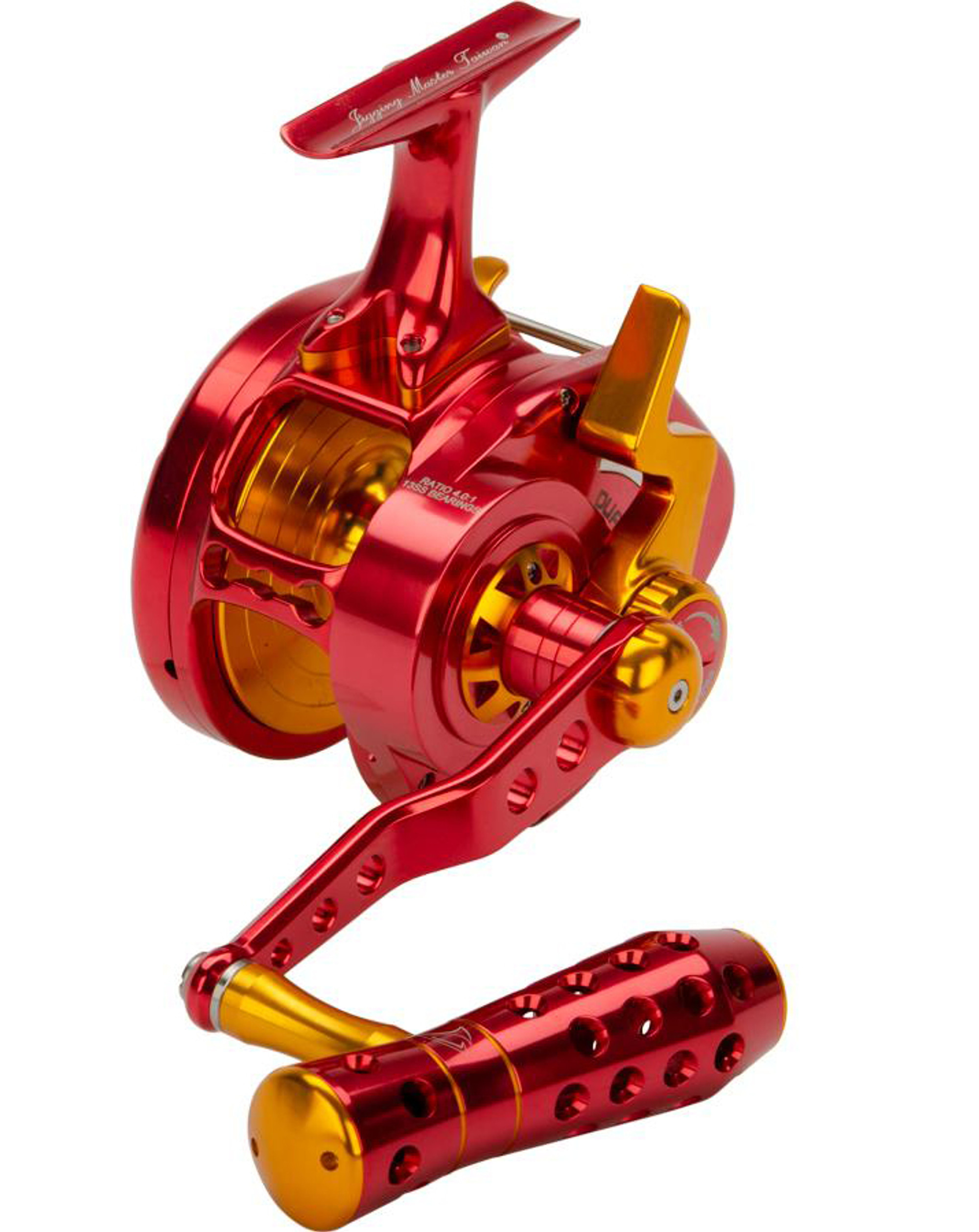 Jigging Master UnderHead Reel - Red / Gold (Size: PE10N Narrow)