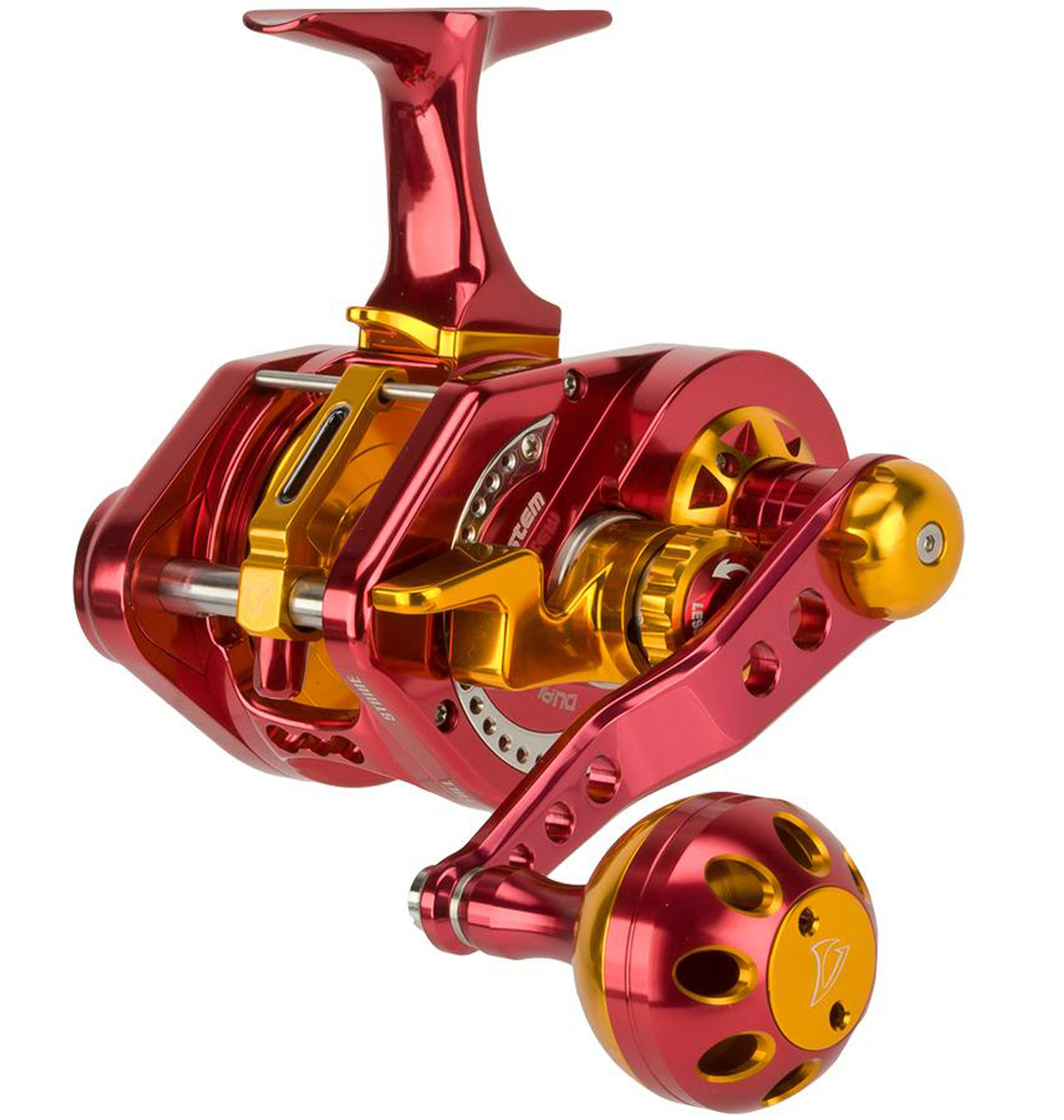 Jigging Master UnderHead Reel - Red / Gold (Size: PE3 / Left Hand)