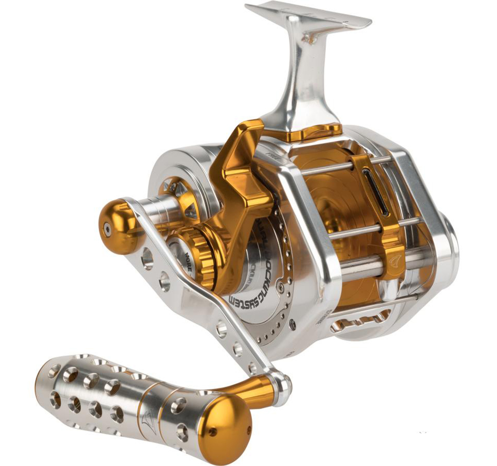 Jigging Master UnderHead Reel - Silver / Gold (Size: PE10N Narrow)