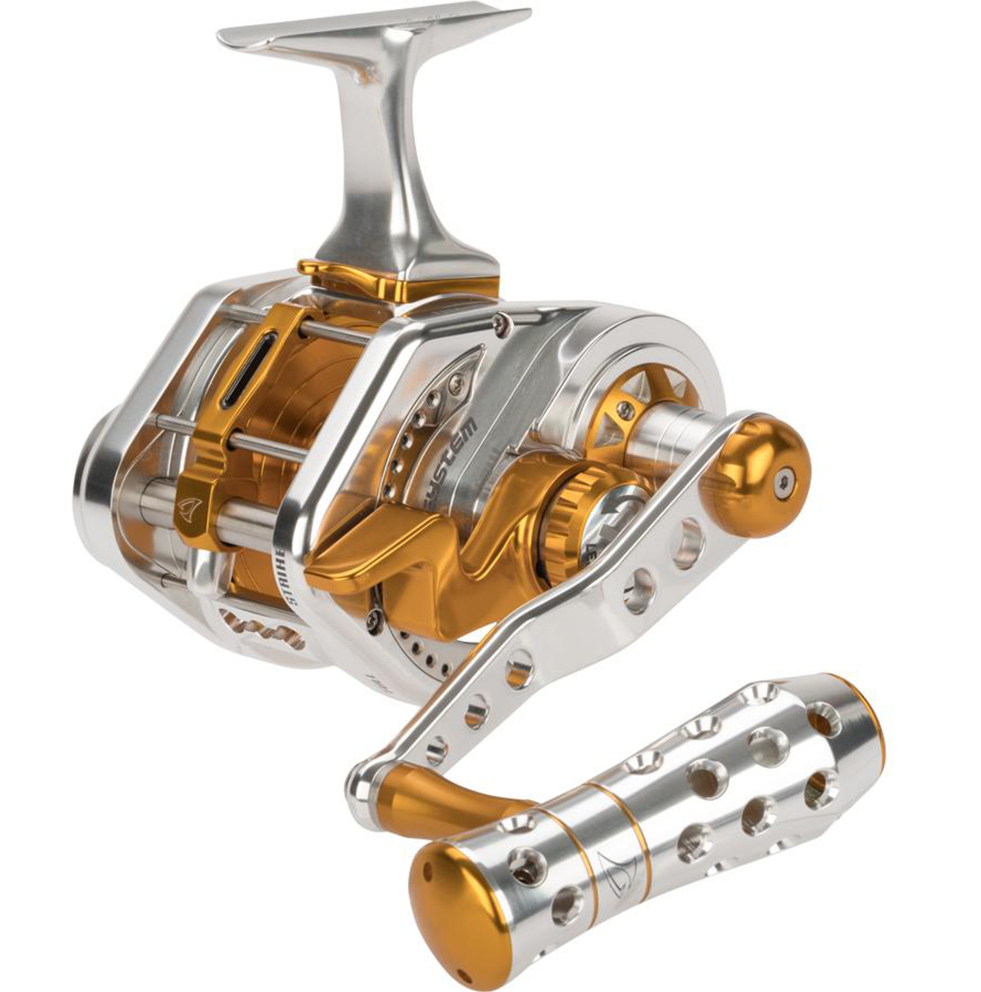 Jigging Master UnderHead Reel - Silver / Gold (Size: PE5NLH Left Hand / Narrow)