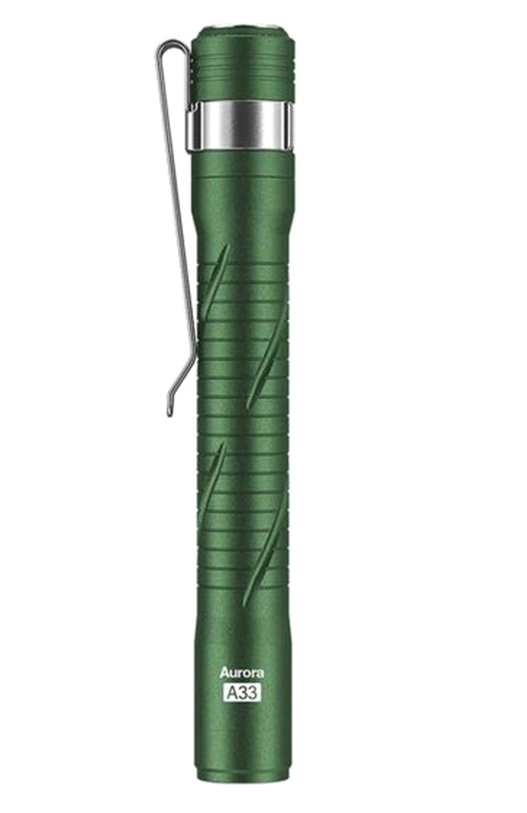 RovyVon Aurora A33 Green Rechargeable Pen Light, Aluminum - 200 Lumens