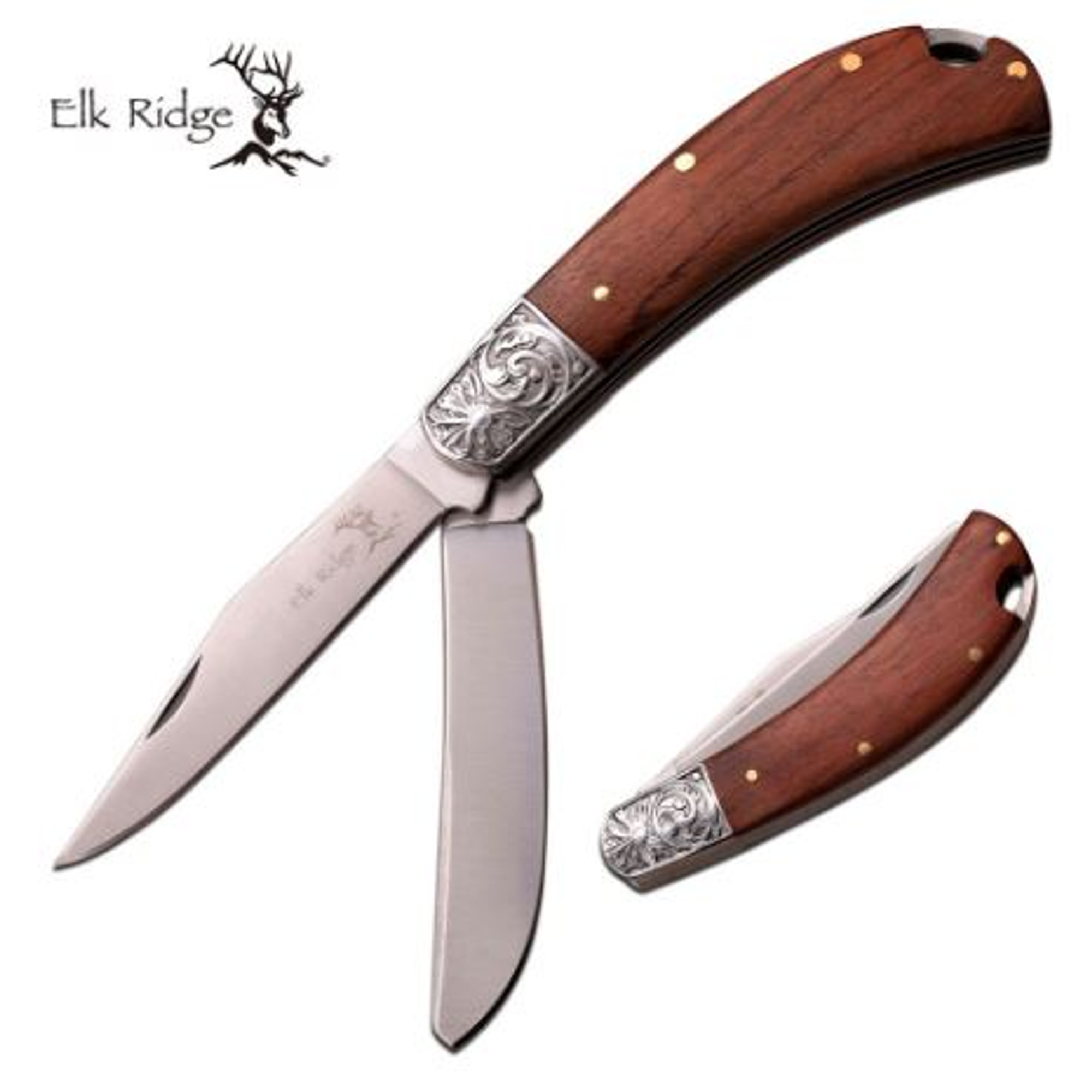 Elk Ridge ER552WD Pocket Knife -Wood