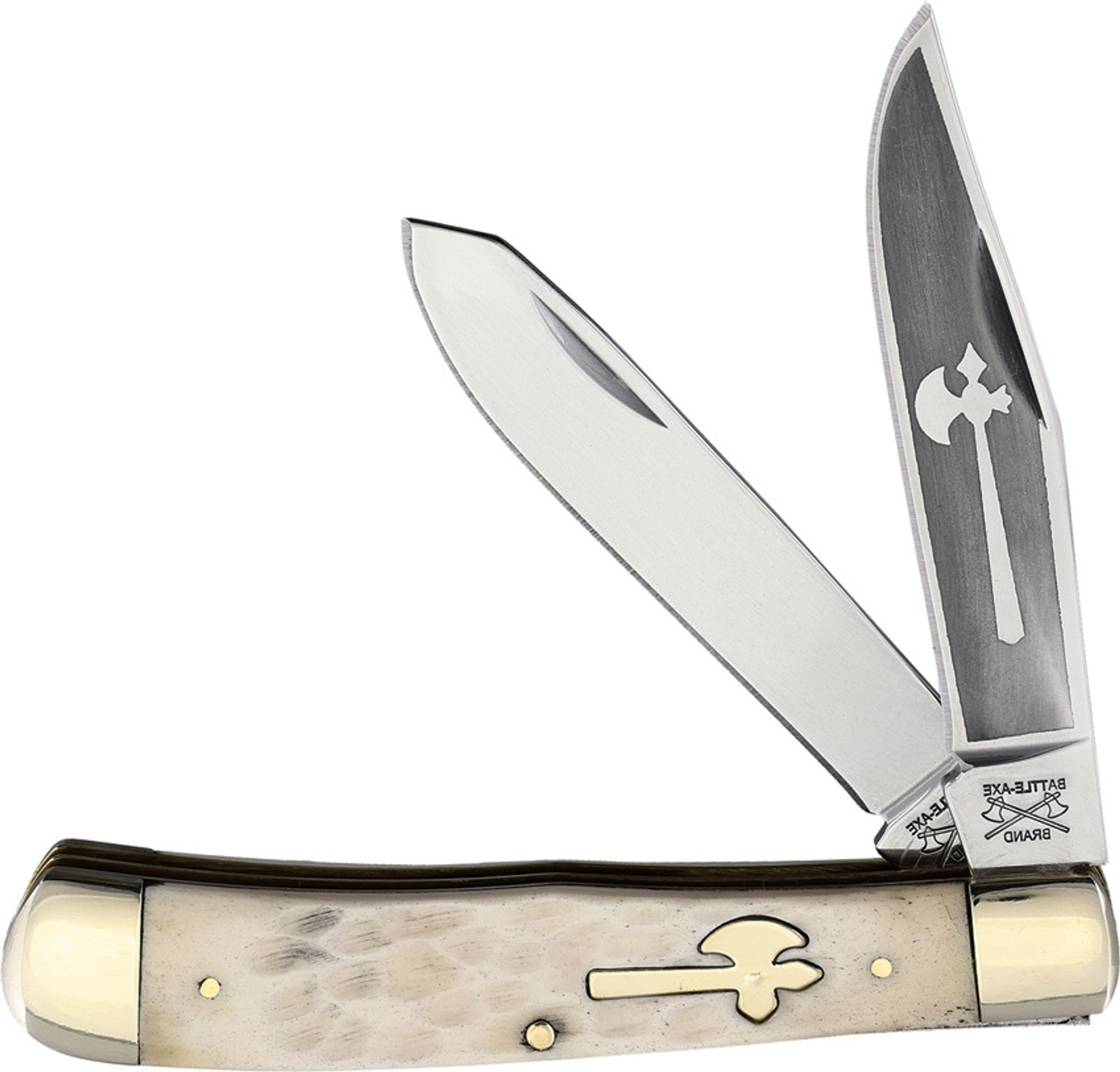 EDC Trapper White Bone