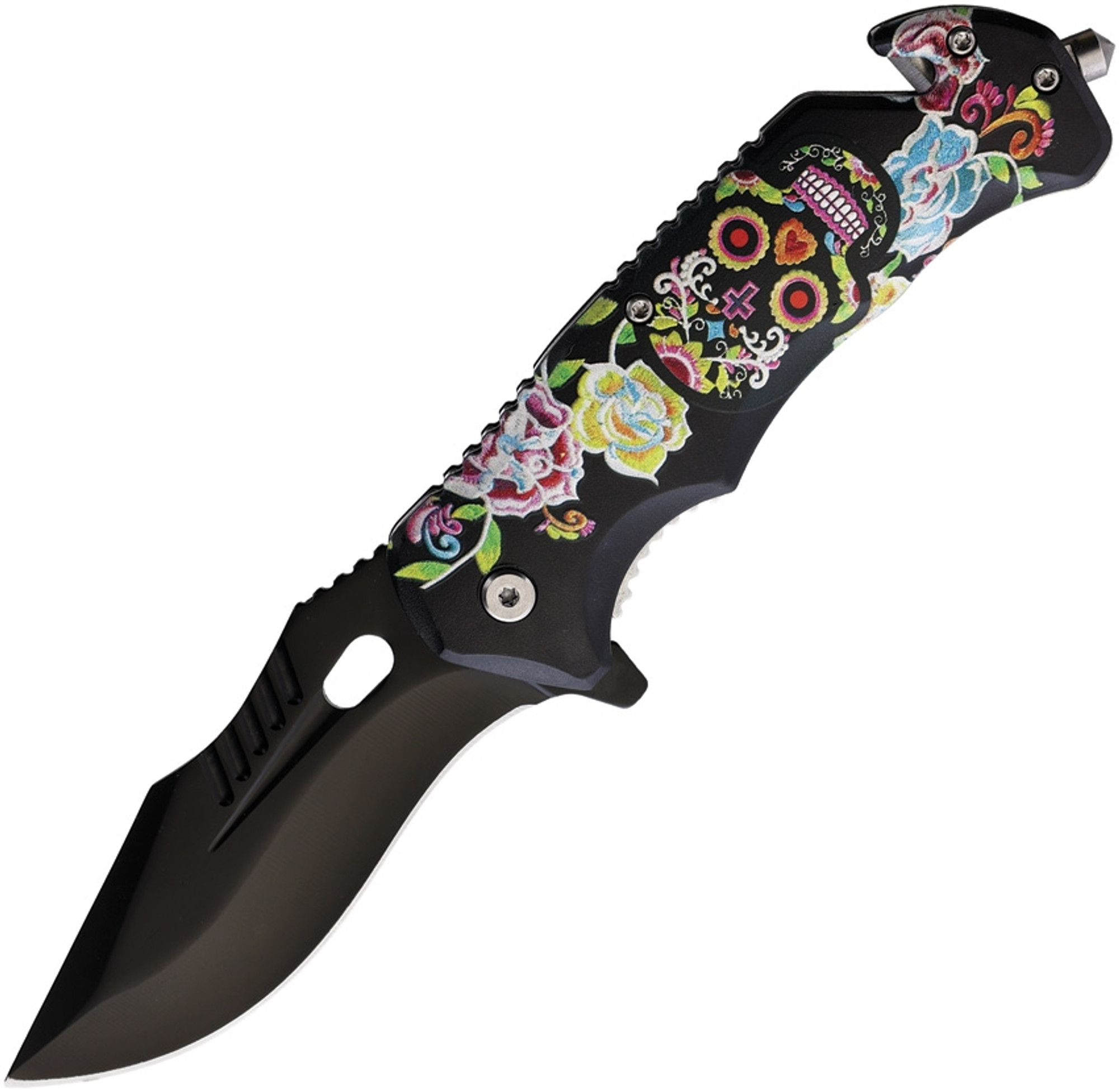 Sugar Skull Linerlock A/O EE10967SSBK