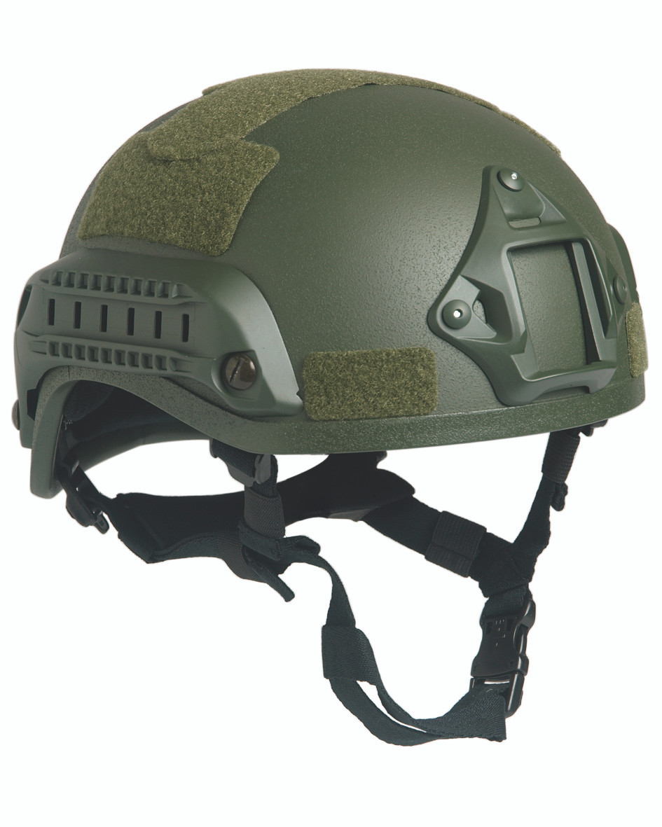 OD Combat Helmet W/rail
