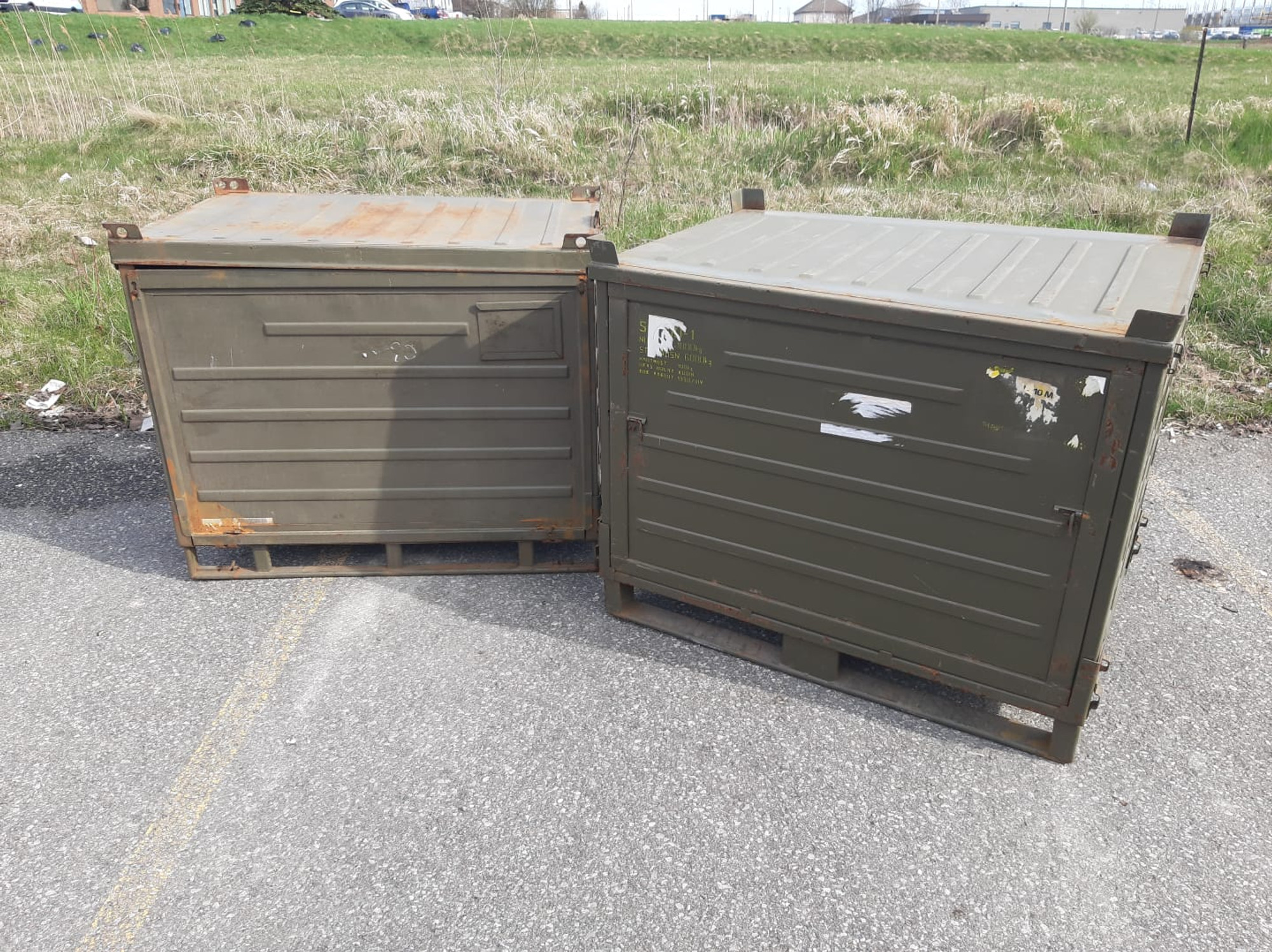 Czech Military Metal Transport Crates