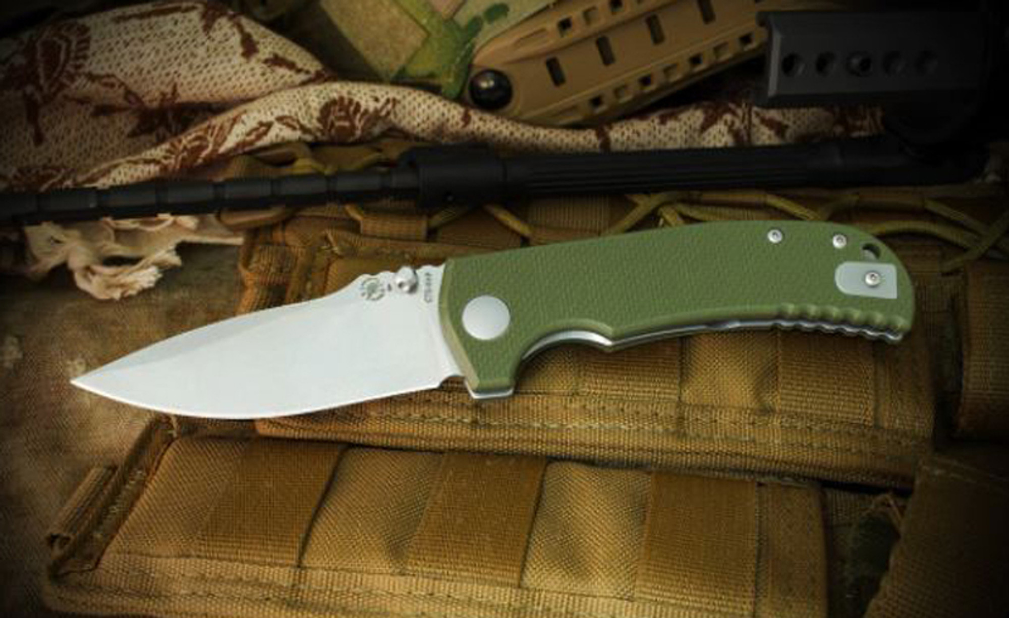 Spartan Blades Astor Folding Knife, CTS-XHP, G10 Green