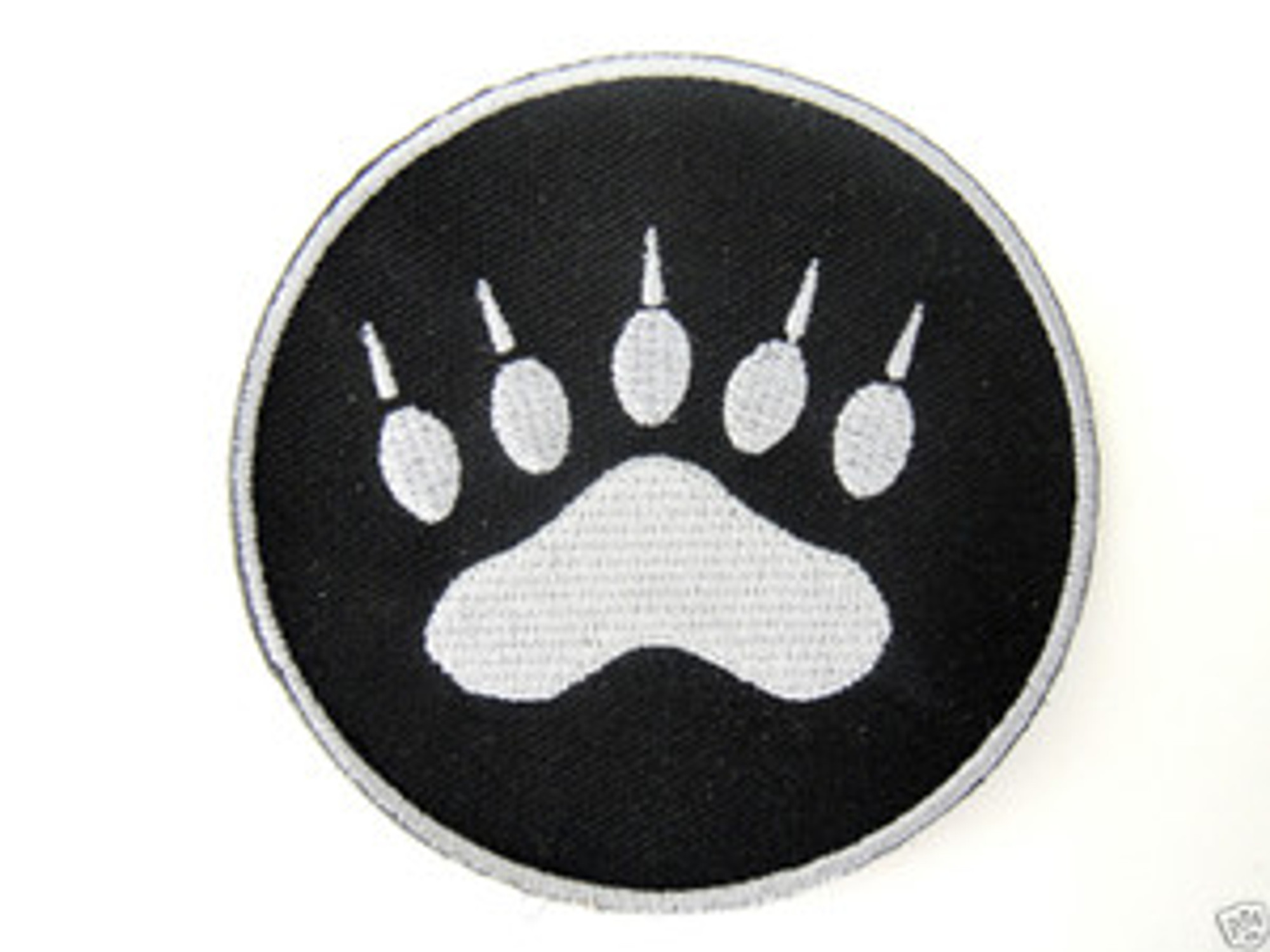 Tracker Paw Black/Silver - Morale Patch