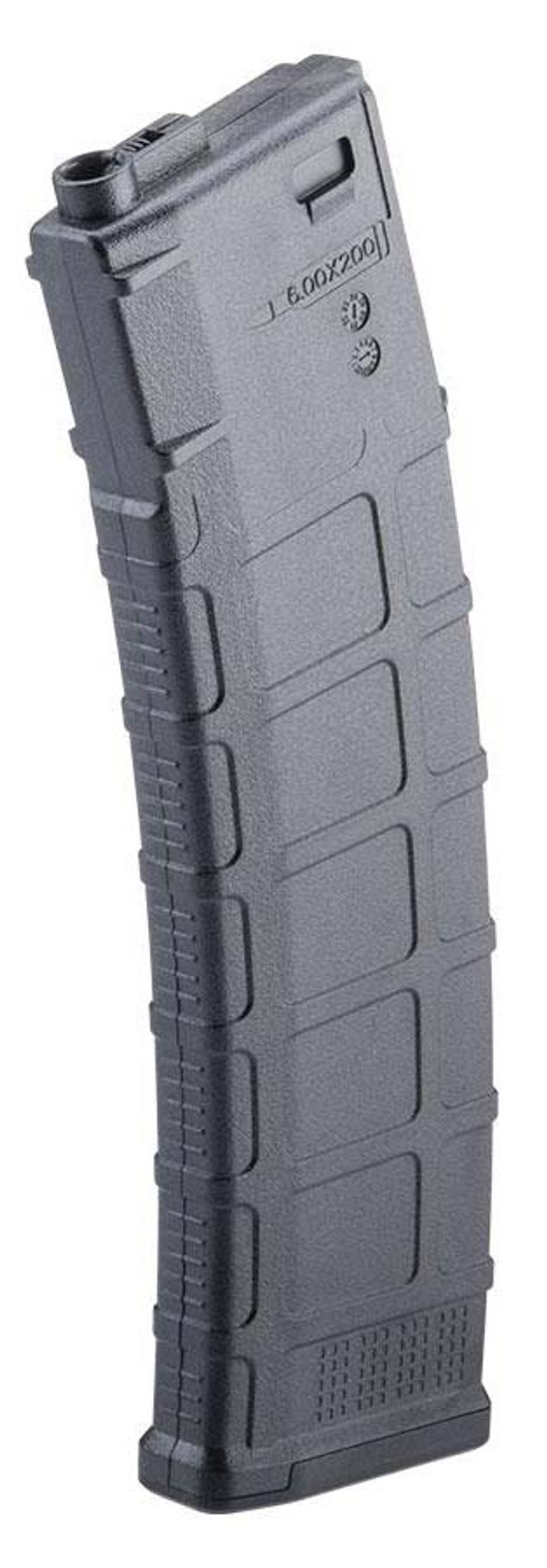 Avengers 200rd Long Mid-Cap Magazine for M4/M16 Airsoft AEG Rifles (Color: Black)