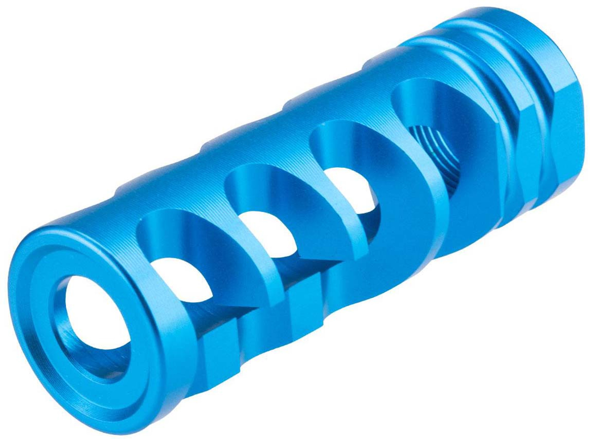 Avengers ZCI 14mm Negative DNTC 308 Style Airsoft Flash Hider (Color: Blue)