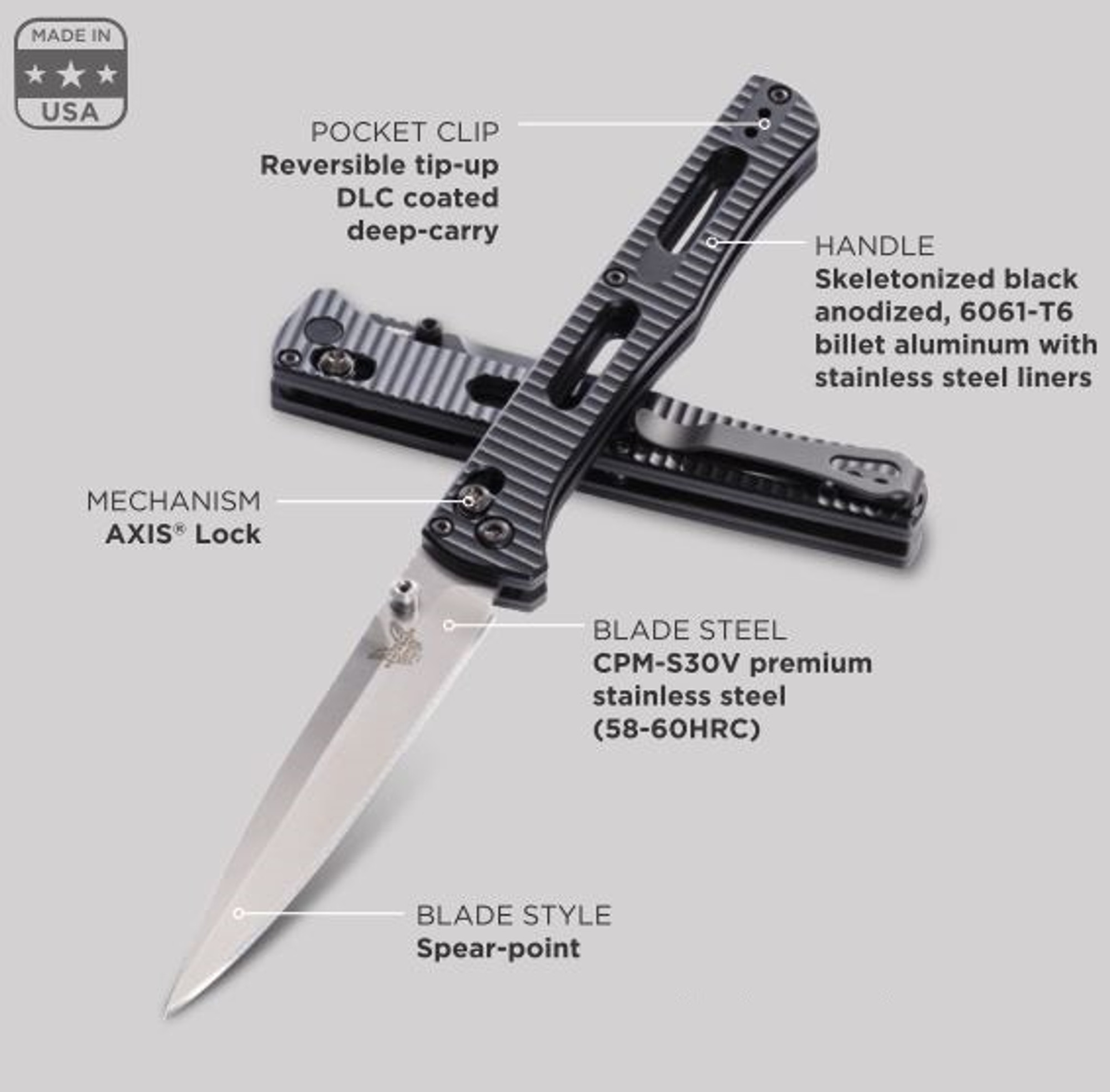 Benchmade Fact Aluminum Folding Knife