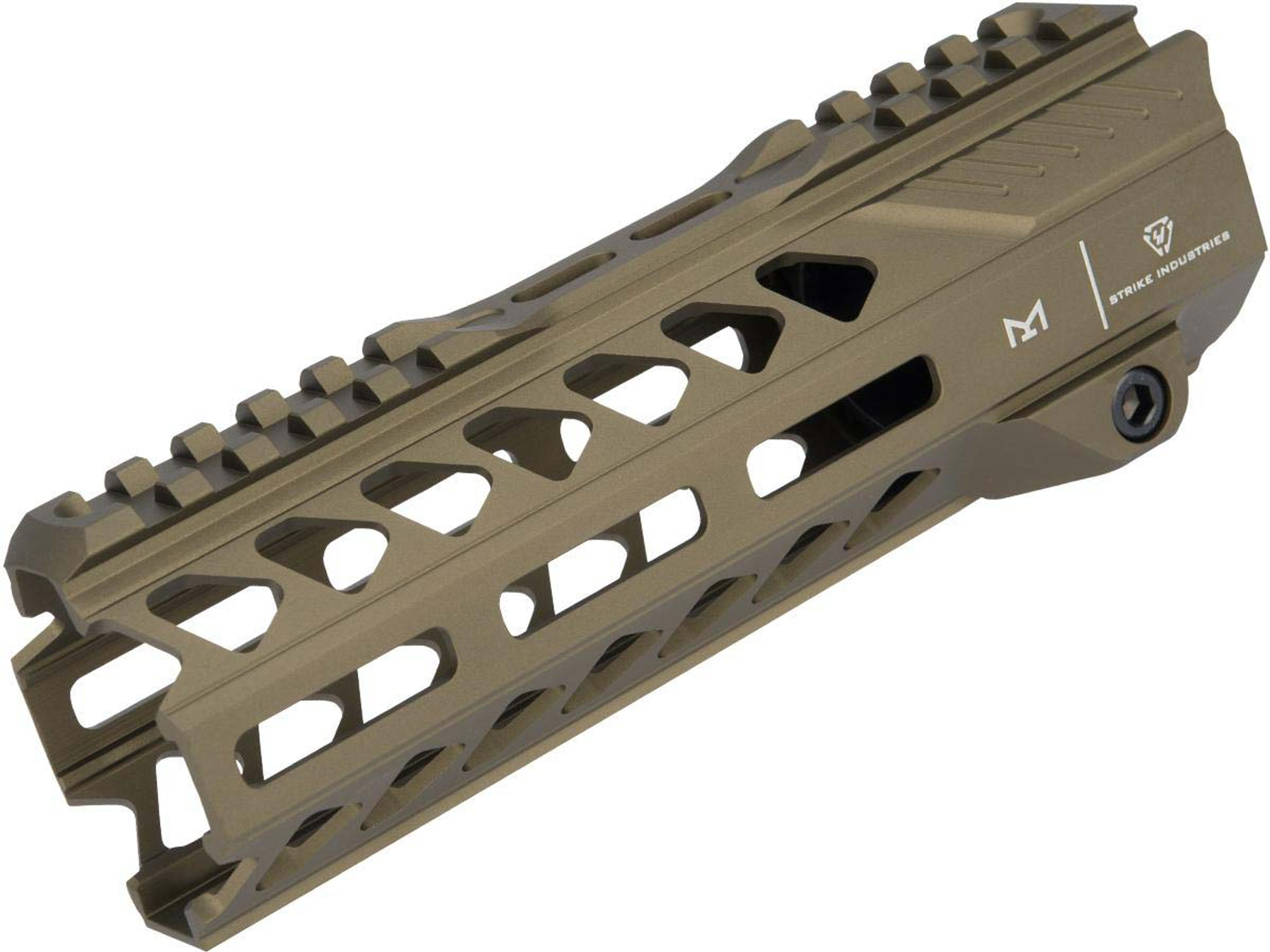 Strike Industries "Strike Rail" MLOK Free Float Aluminum Handguard for AR15 Rifles (Color: Flat Dark Earth)