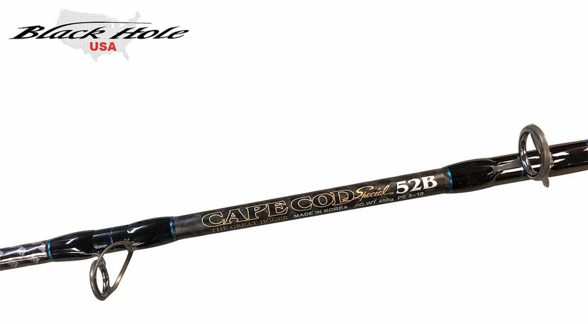 Black Hole USA Cape Cod Special One Piece Jigging Rod (Model: 250g 54B / Spiral Conventional)