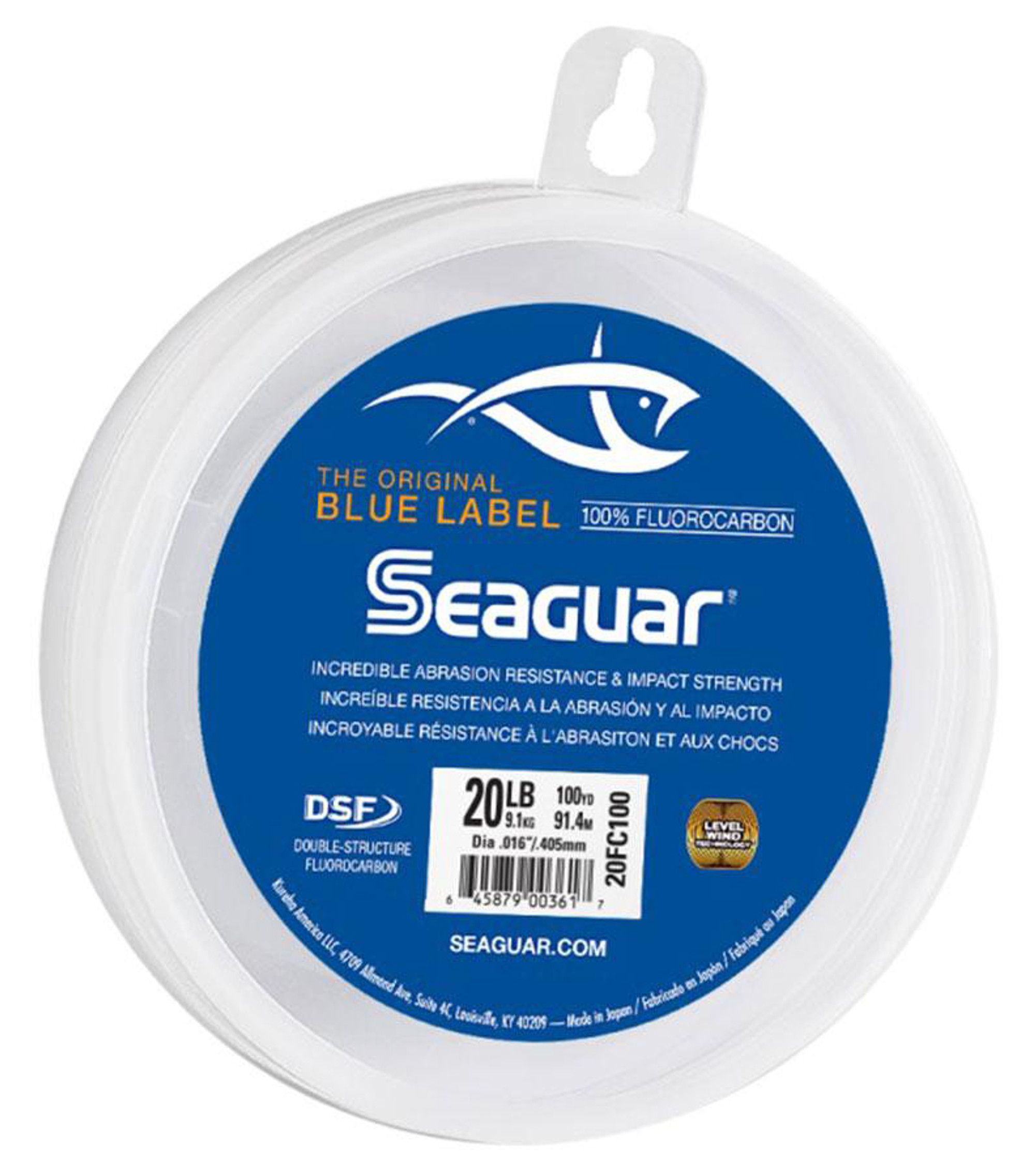 Seaguar Blue Label Fluorocarbon Leader Material (Style: 15lb / 50yd)